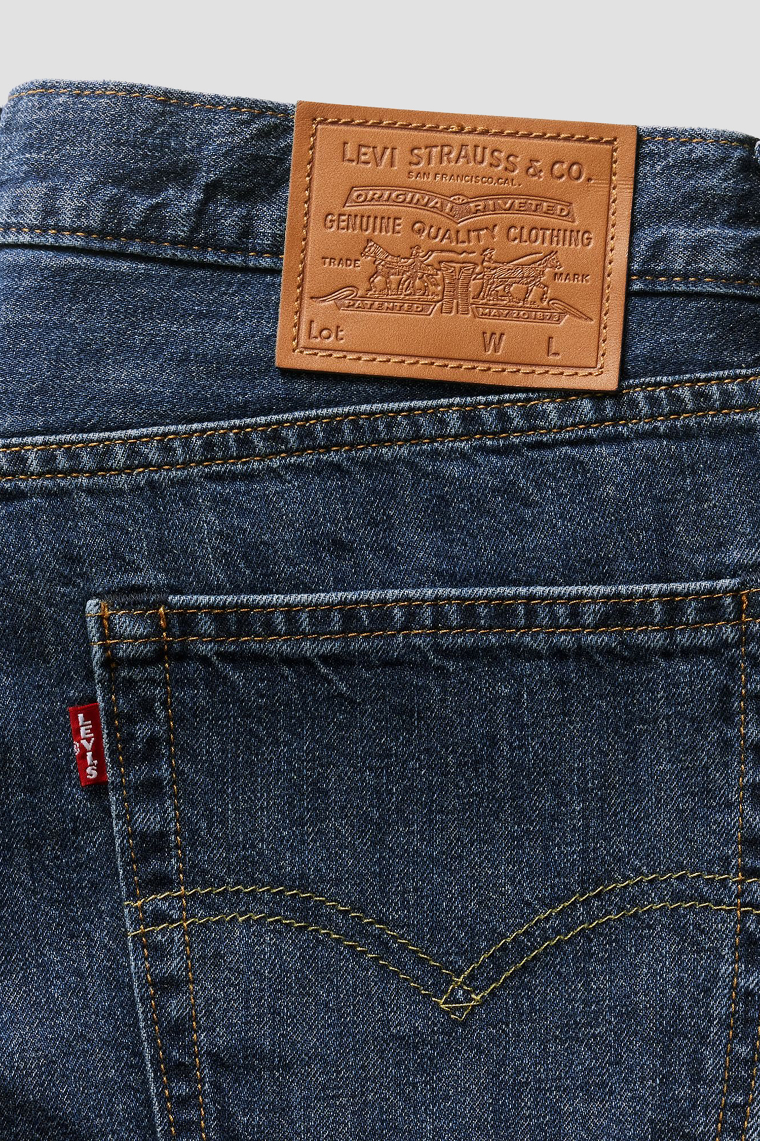Чоловічі темно-сині джинси 555™ Relaxed Straight Levi’s® 000LO;0011