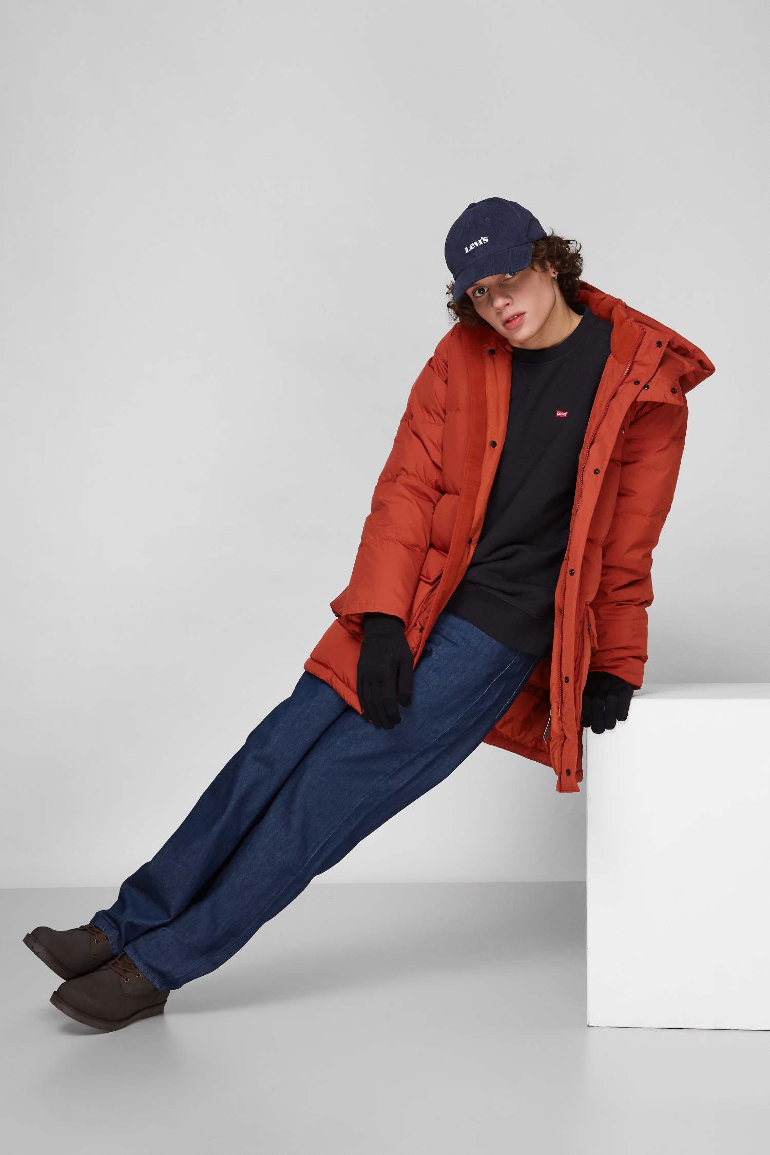 Чоловічий рудий пуховик Levi’s® A0950;0001