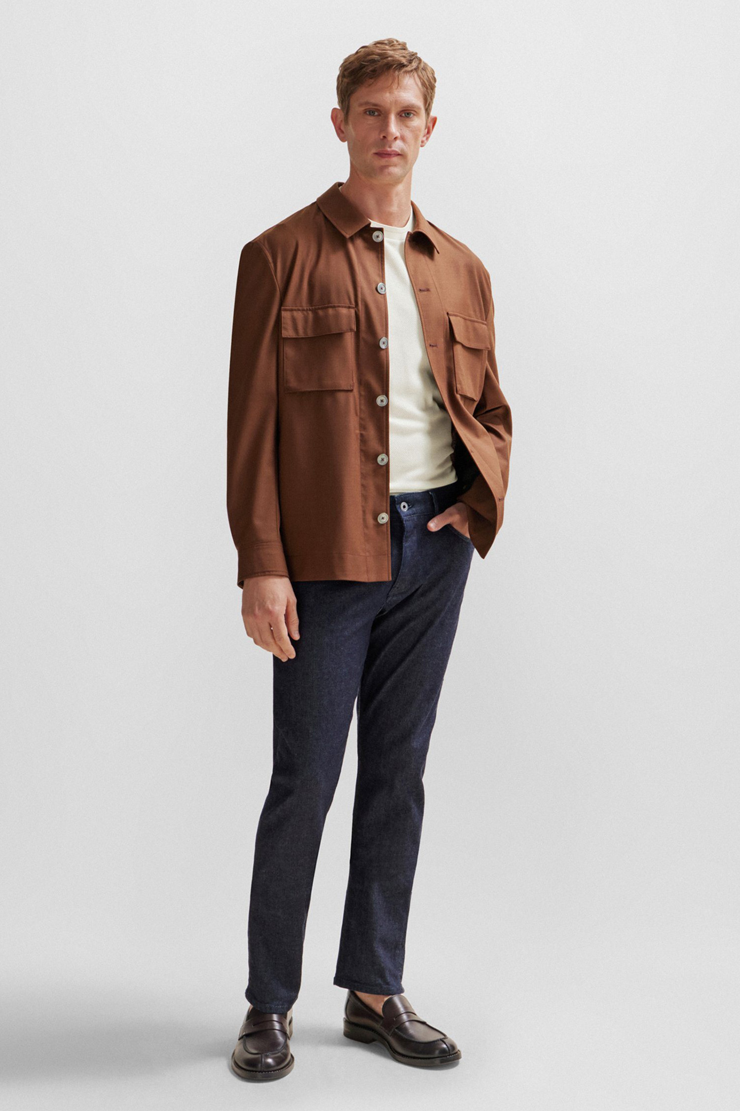 Мужская белая футболка BOSS 50508036;118