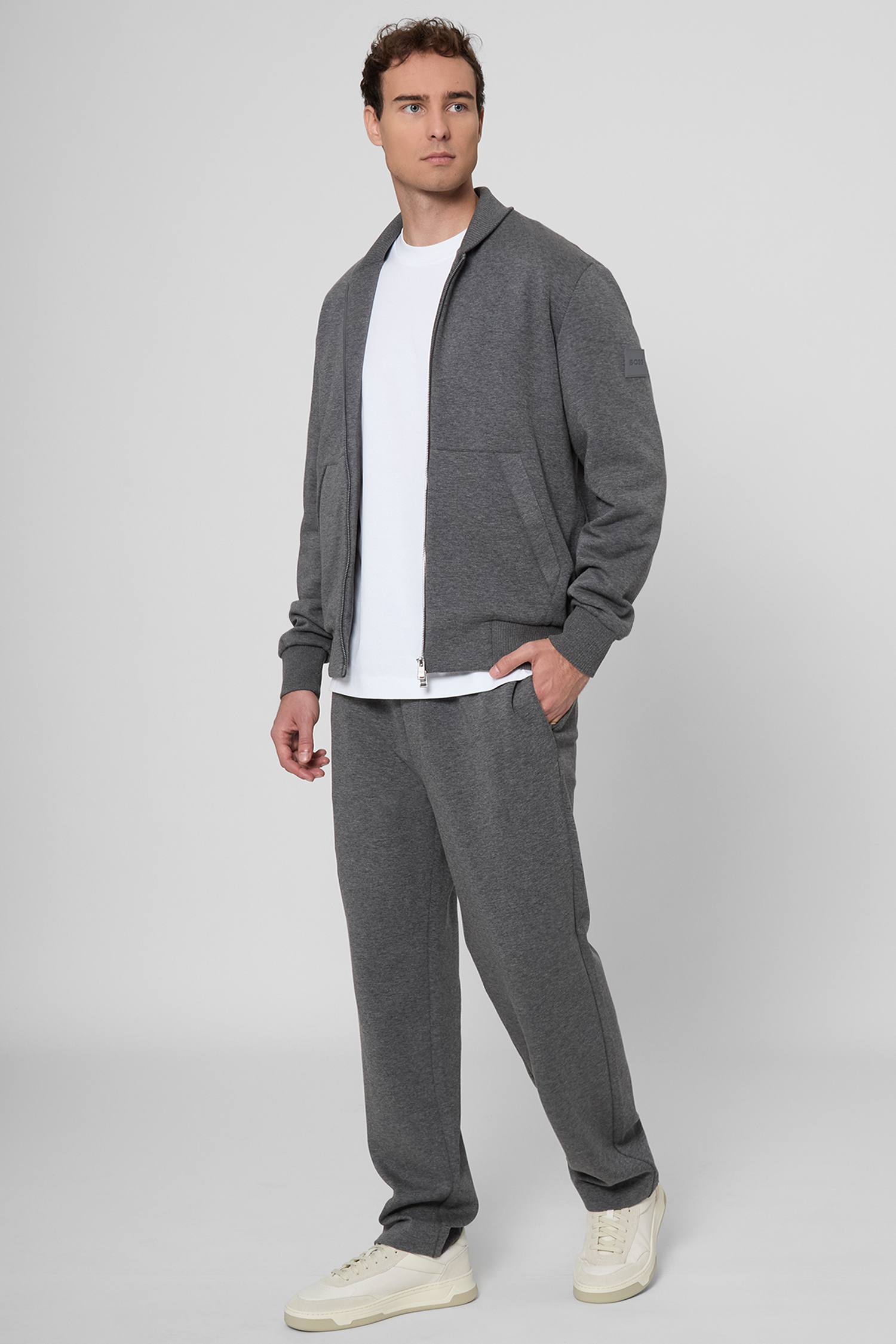 Чоловічі темно-сірі спортивні штани BOSS 50549194;030