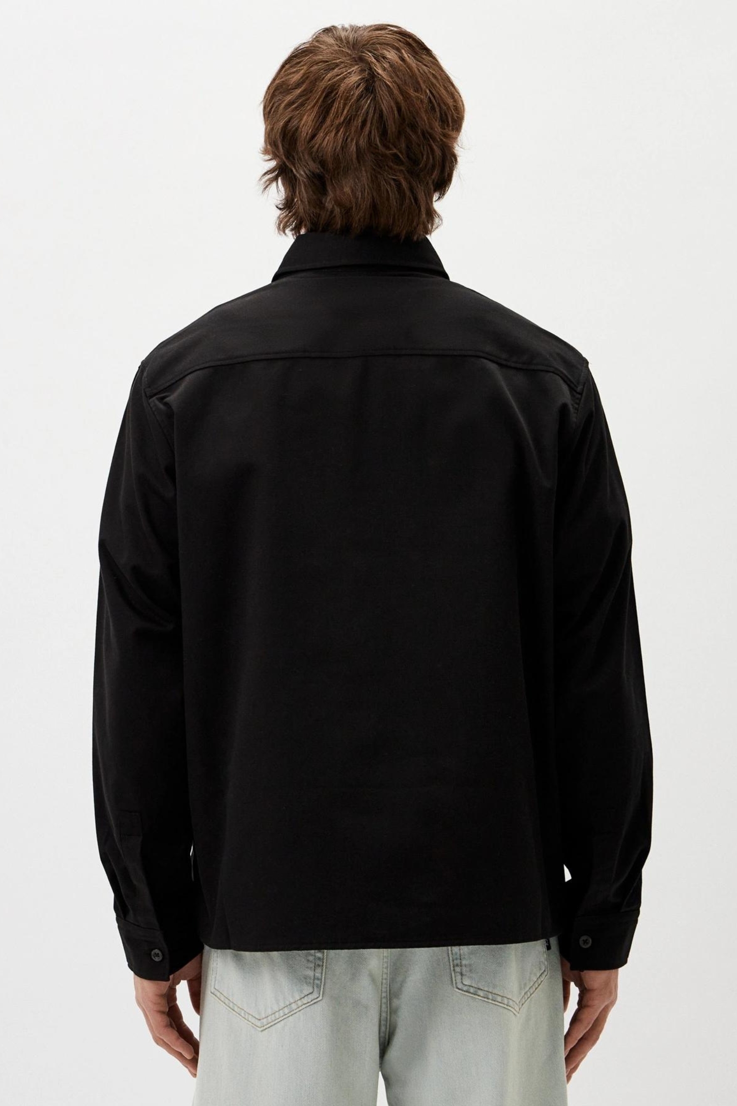 Мужская черная рубашка HUGO BLUE 50520001;001