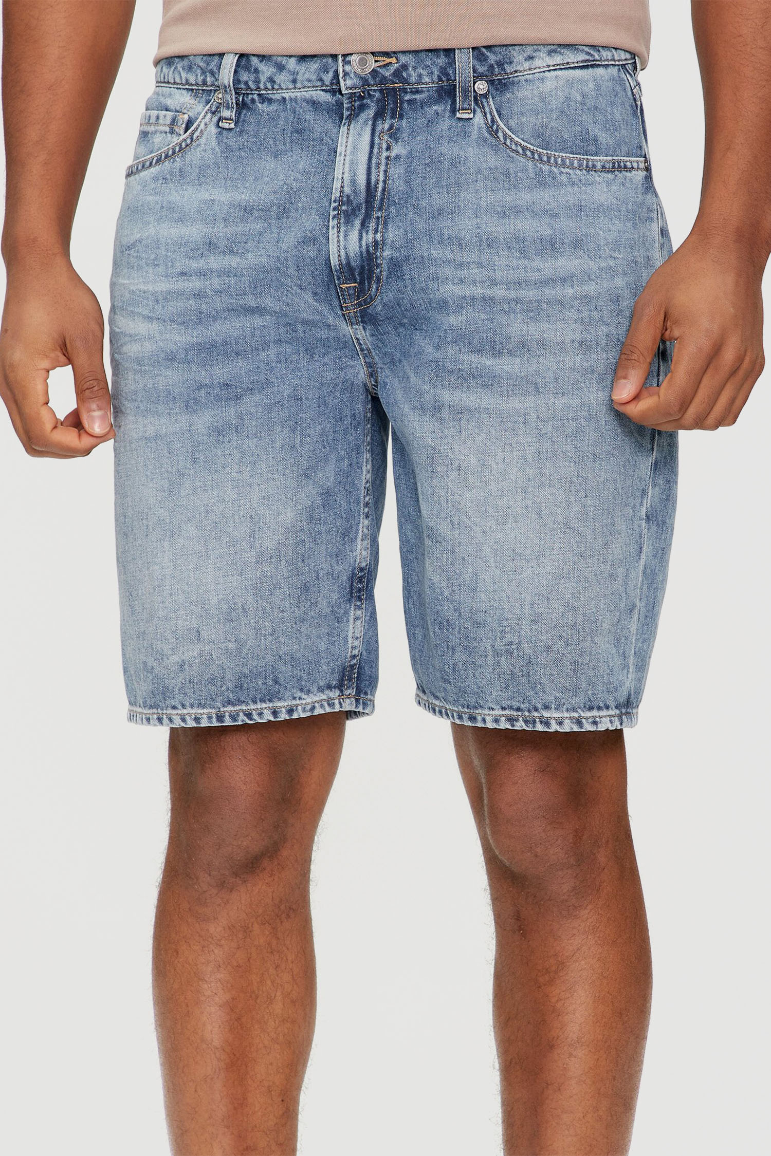 Мужские голубые джинсовые шорты Guess M4GD27.D5AY2;EXPE
