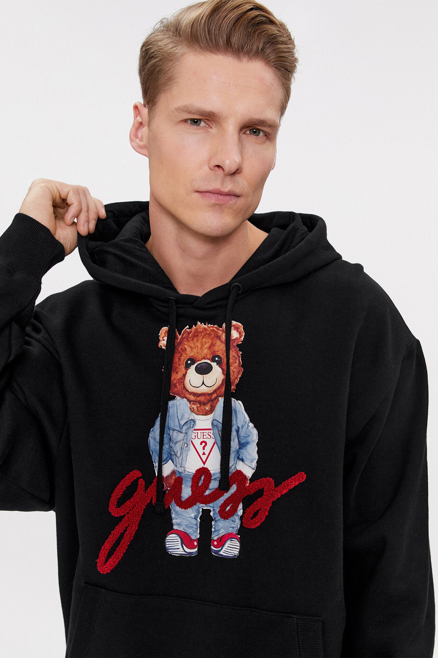 Чорне худі Guess M4RQ25.KBJ31;JBLK