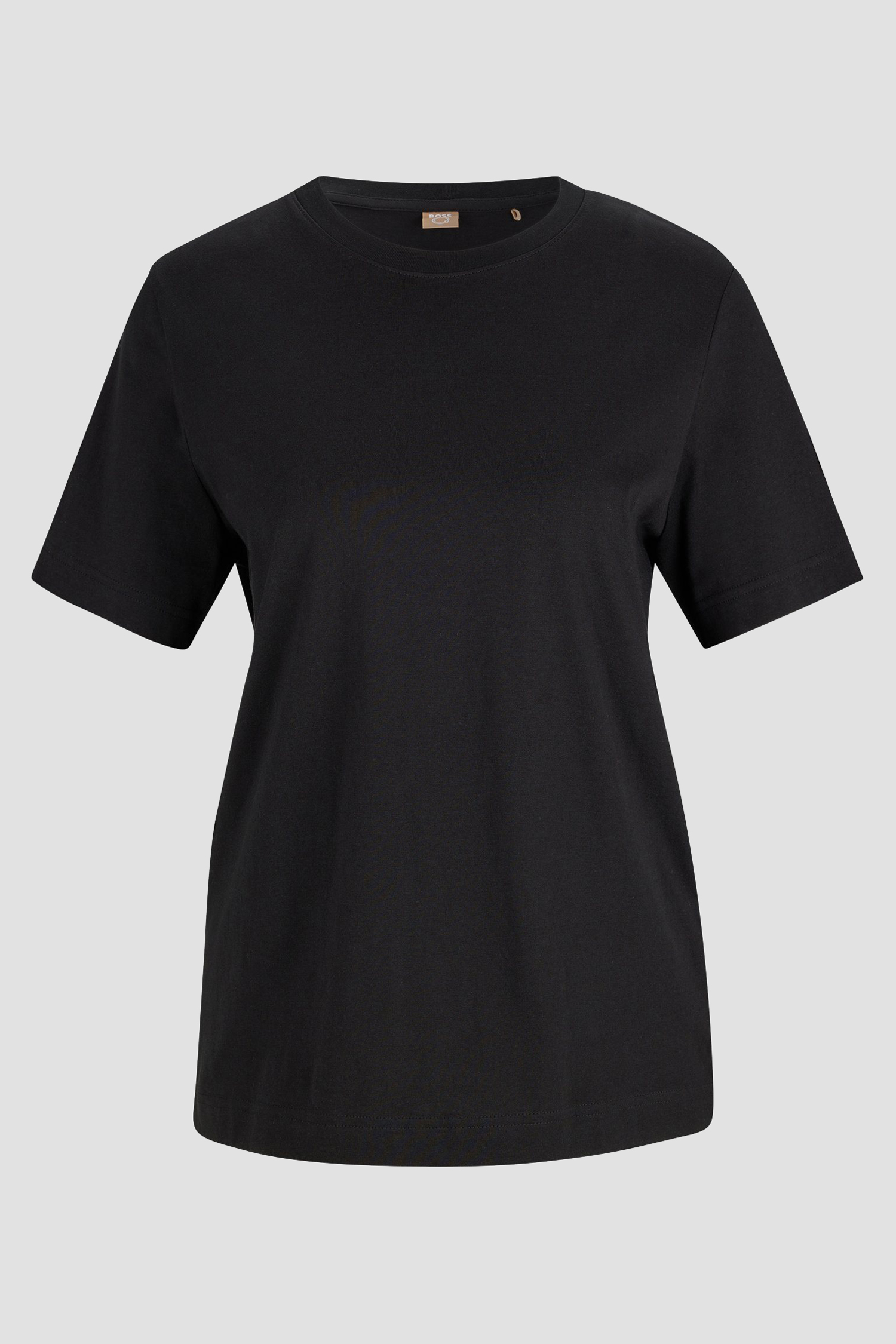 Женская черная футболка BOSS 50457259;001