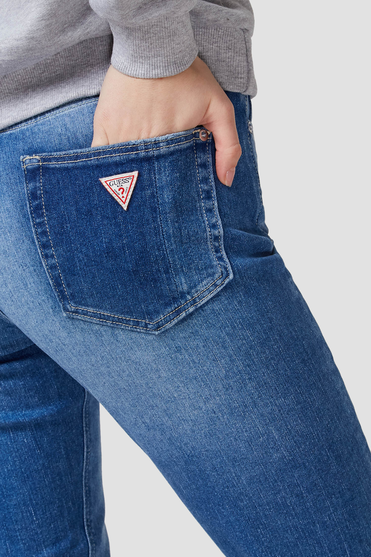 Жіночі сині джинси Girly Skinny Guess W1RA49.D4AO1;BTOR