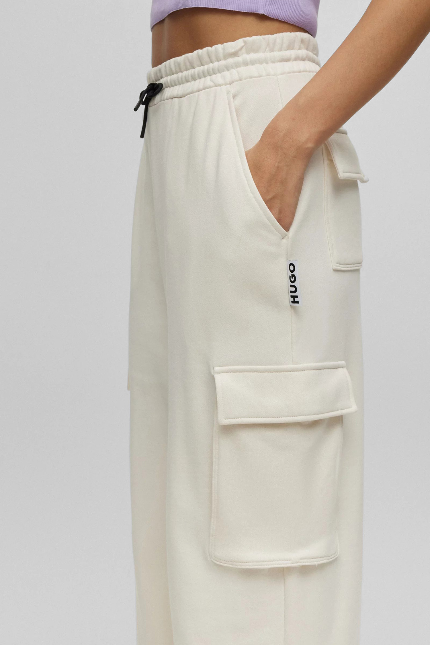 Женские белые спортивные брюки HUGO 50495161;110