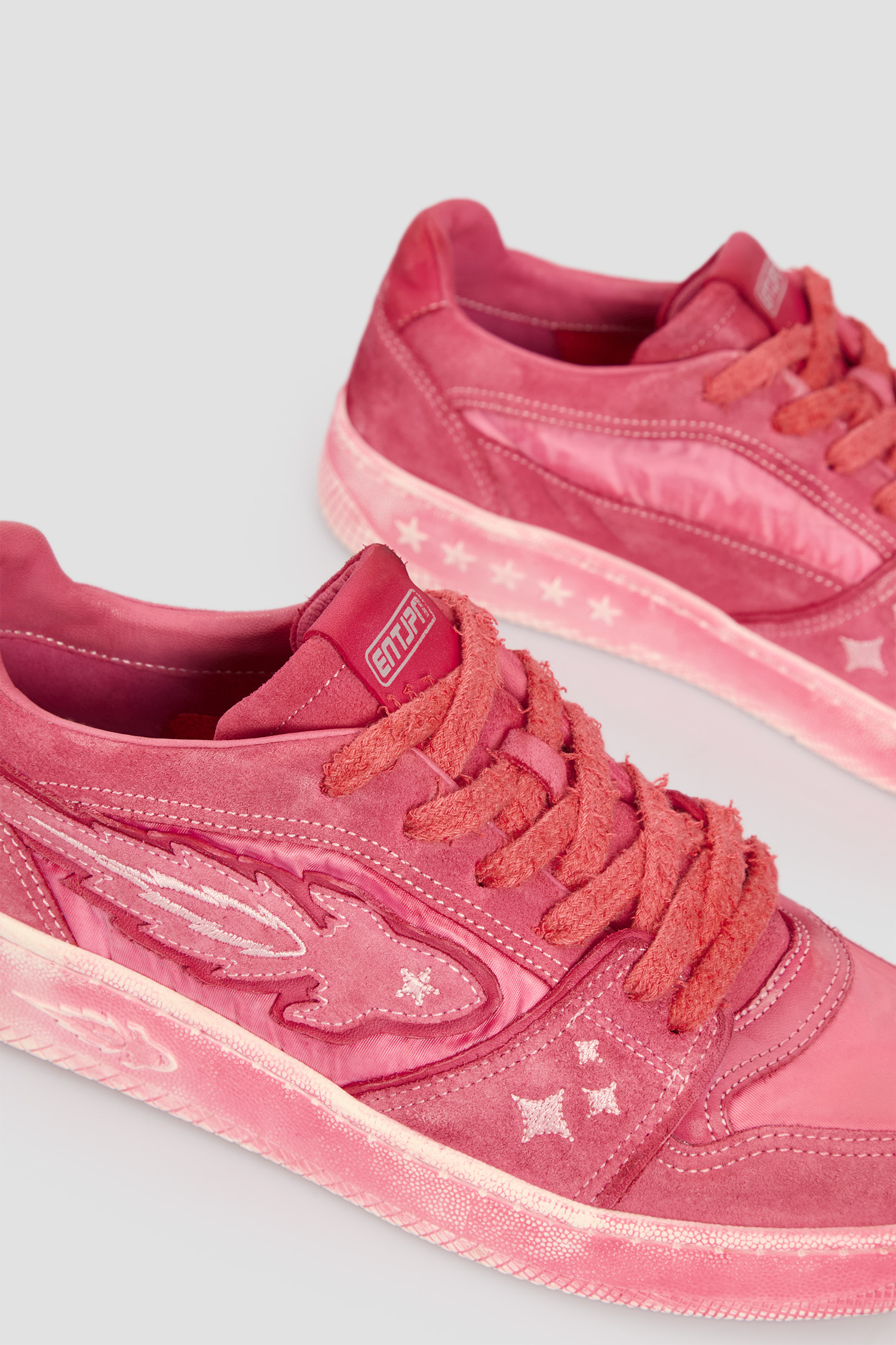Женские розовые замшевые сникерсы ENTJPN BB5031PX081;00006