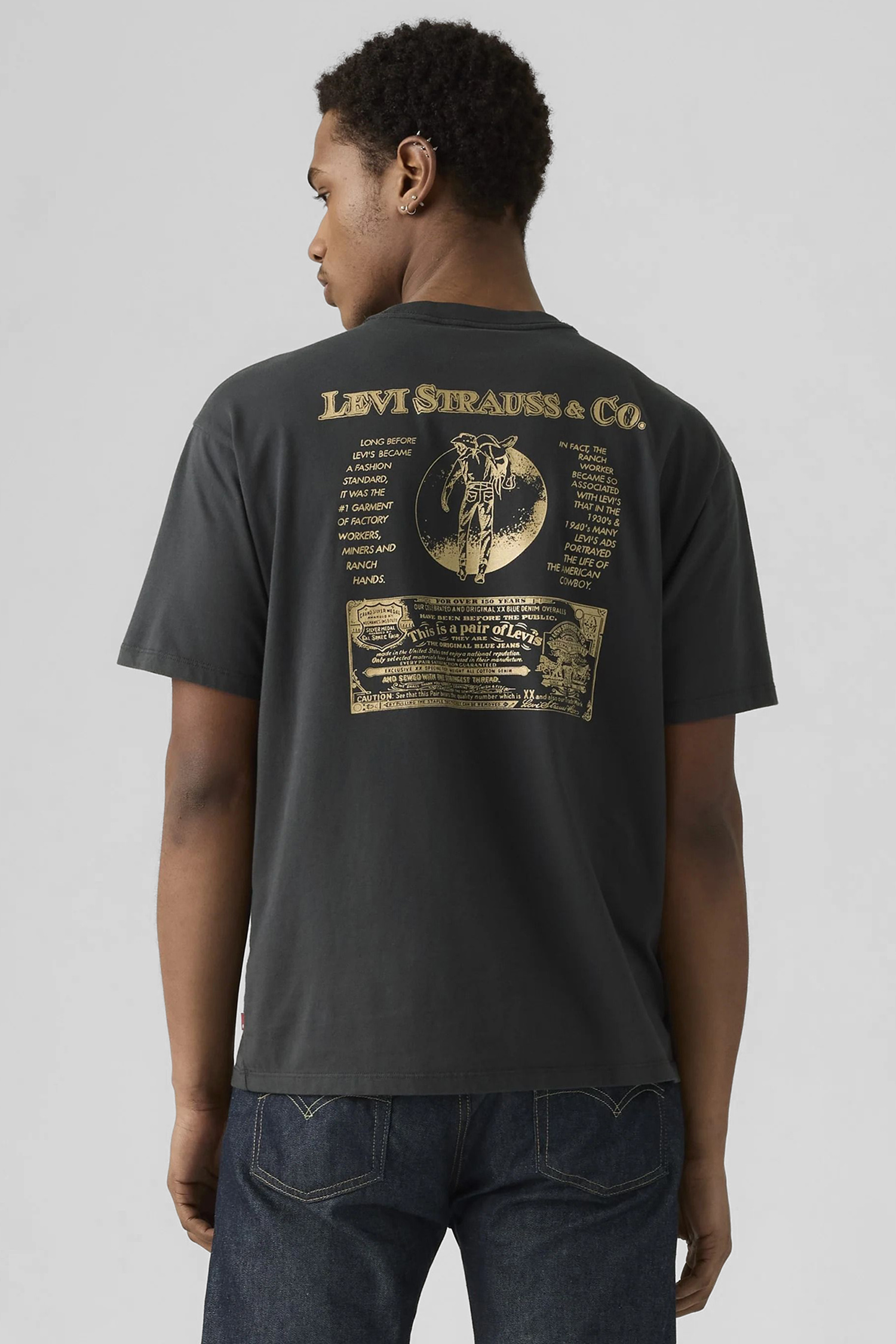 Чоловіча темно-сіра футболка Levi’s® 87373;0362
