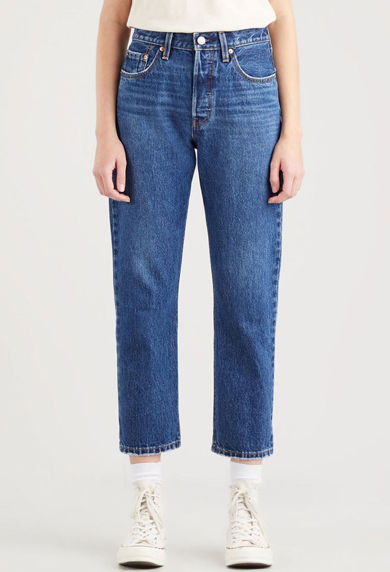 Жіночі сині джинси 501® Straight Crop Levi’s® 36200;0224 — Ultrashop