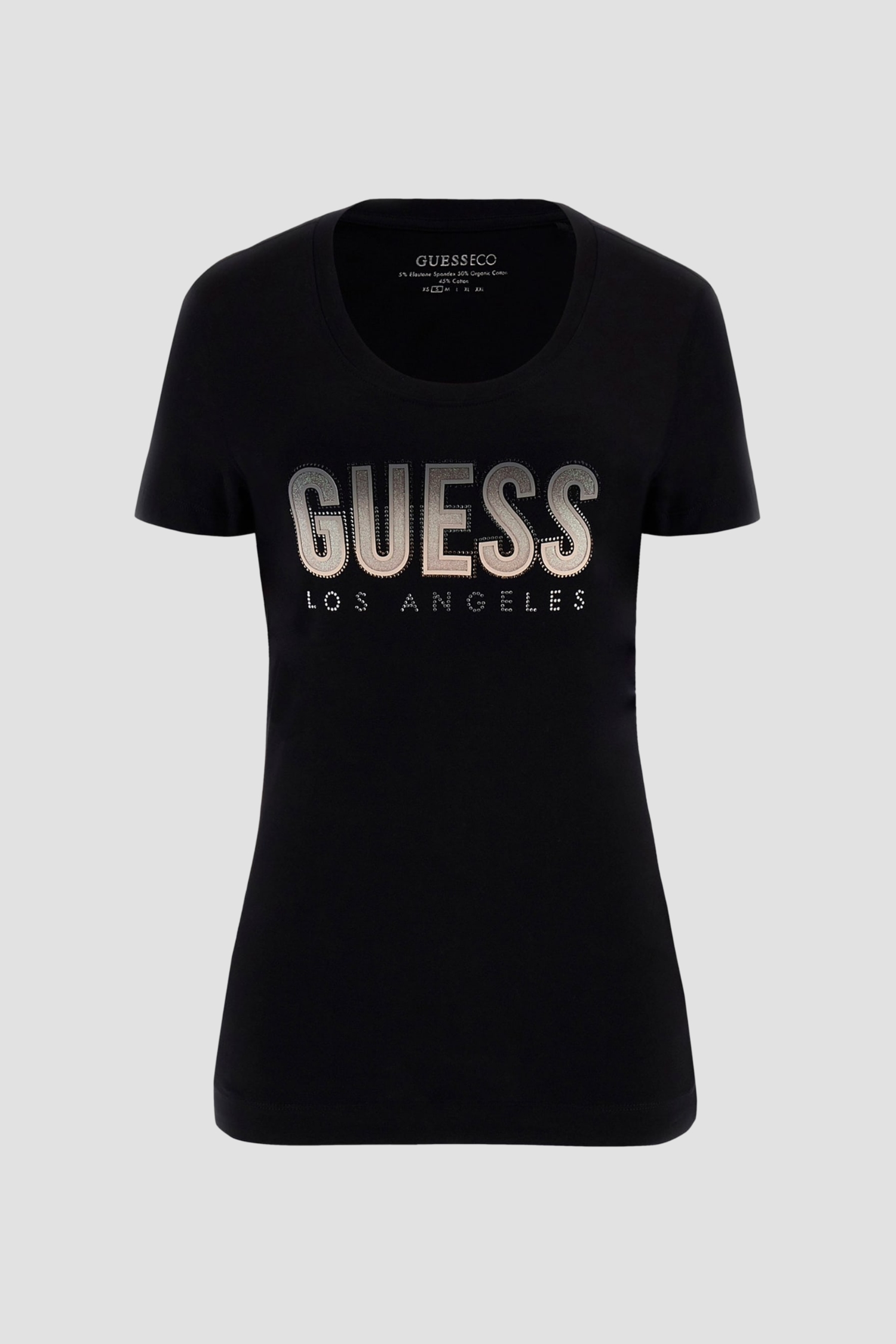 Жіноча чорна футболка Guess W5GI14.J1314;JBLK