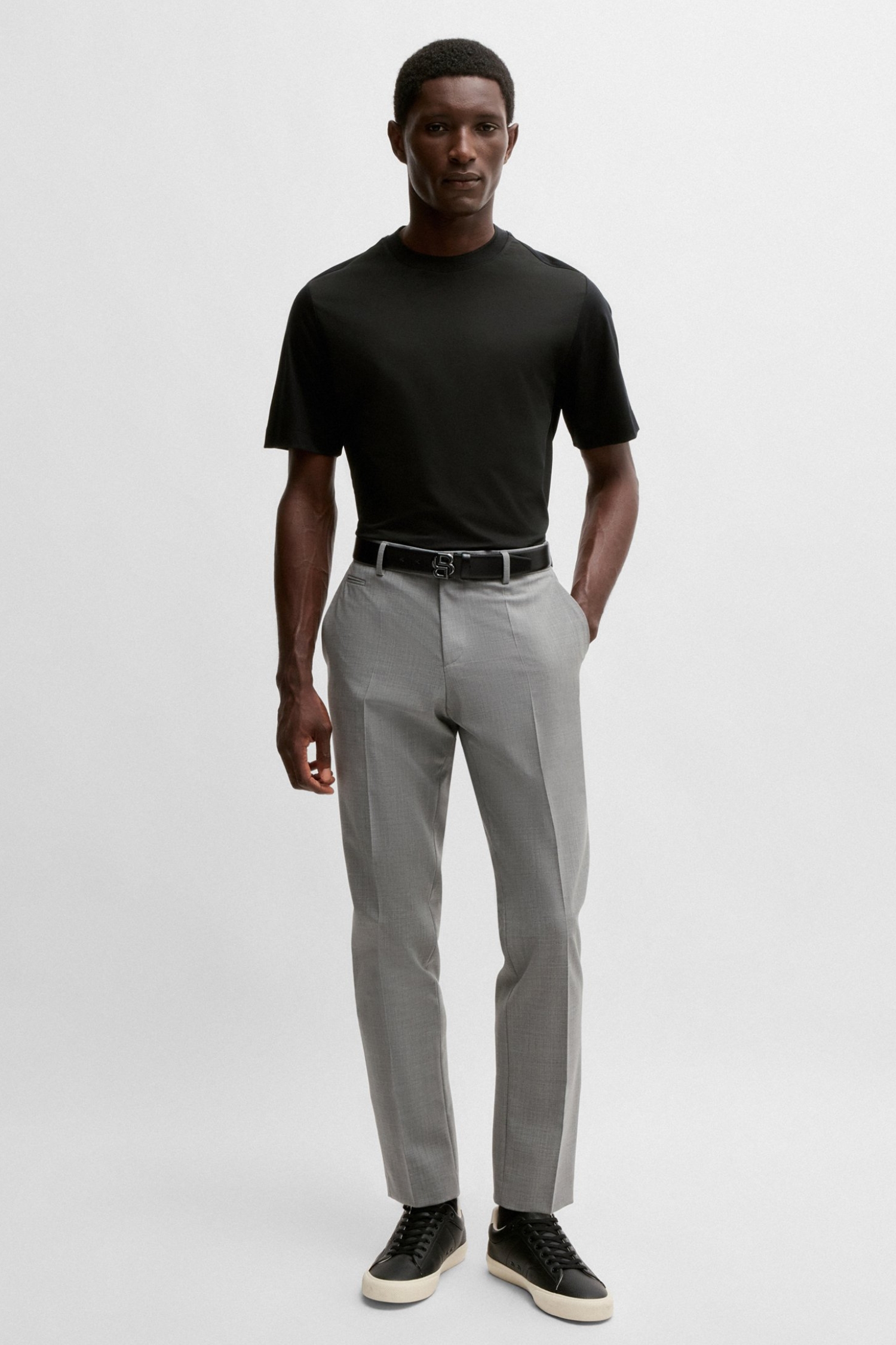 Чоловіча чорна футболка BOSS 50531962;001