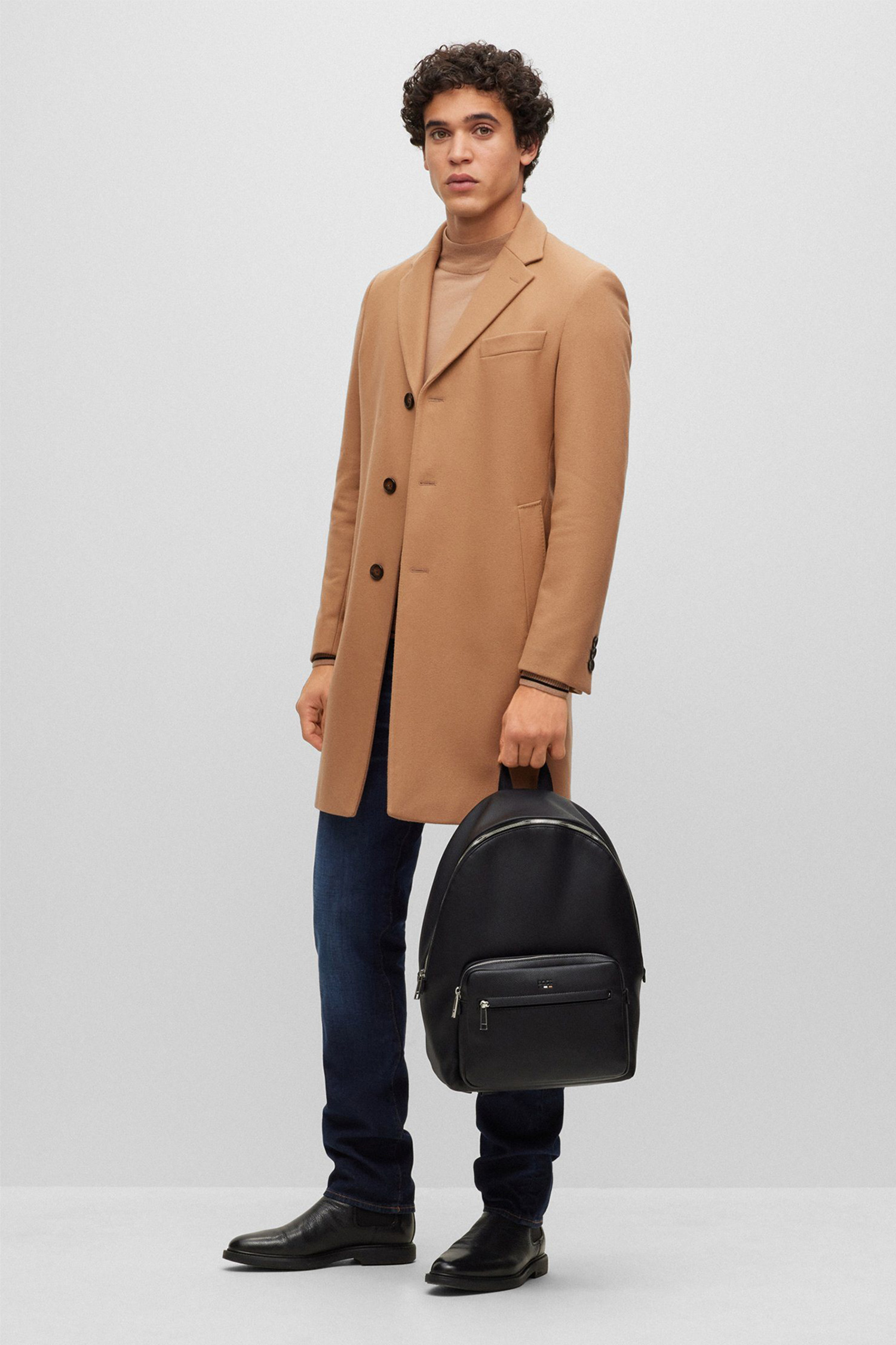 Чоловічий чорний рюкзак BOSS 50490864;001