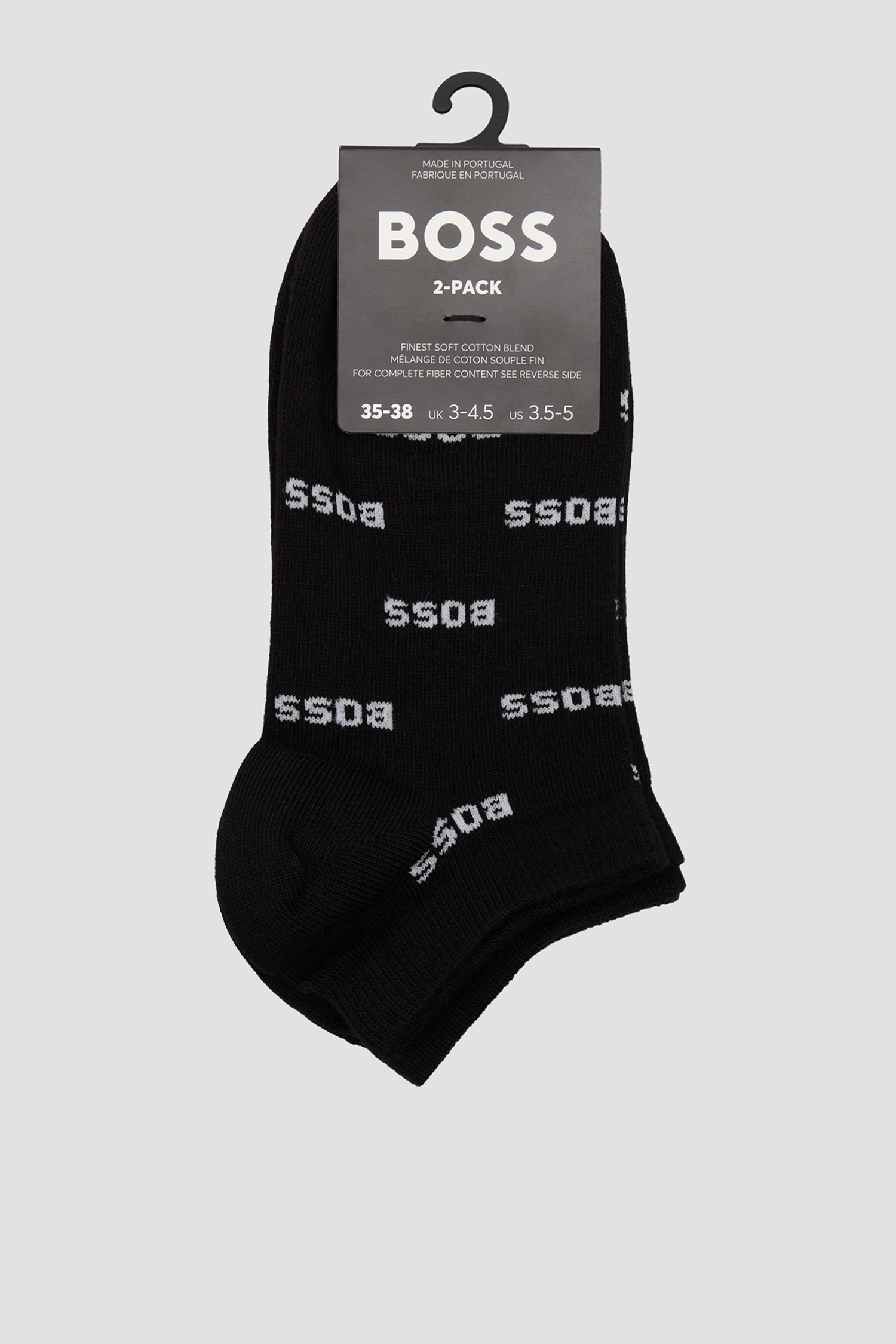 Женские черные носки (2 пары) BOSS 50510748;001