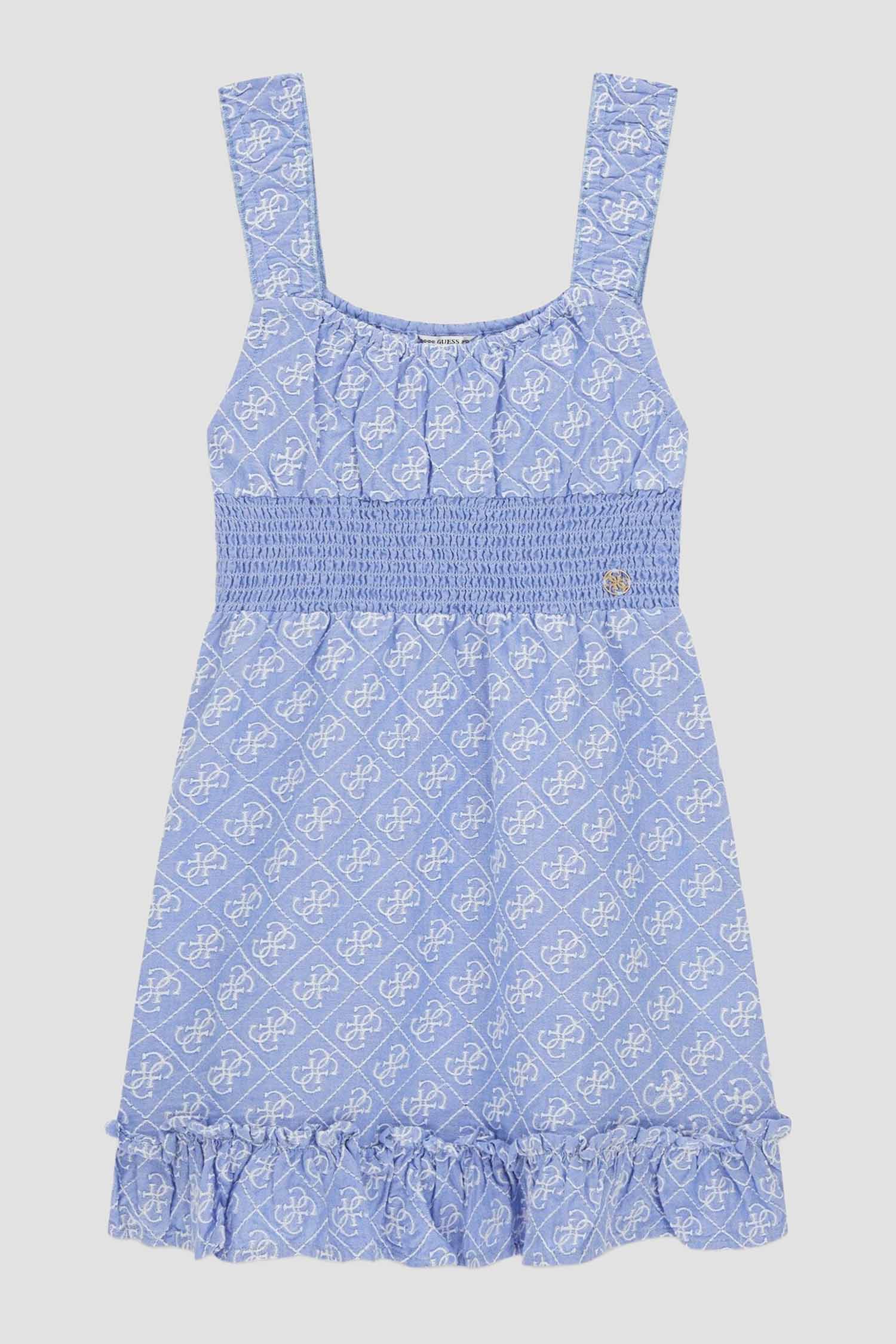 Дитячий блакитний сарафан з візерунком Guess Kids J6GK22.WR300;FBES