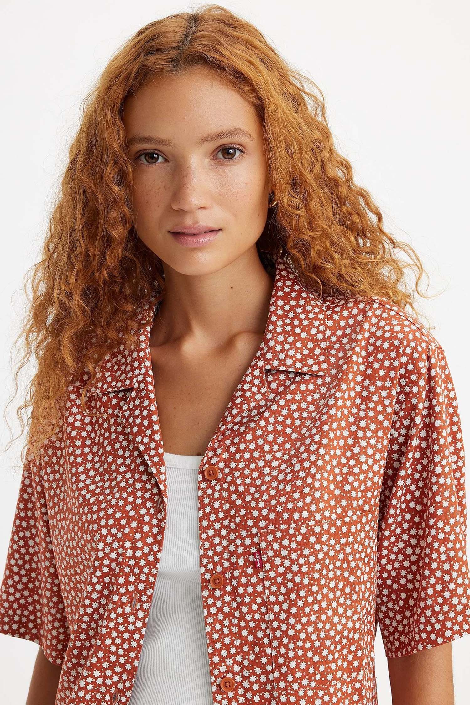 Женская терракотовая рубашка с узором Levi’s® A4576;0002