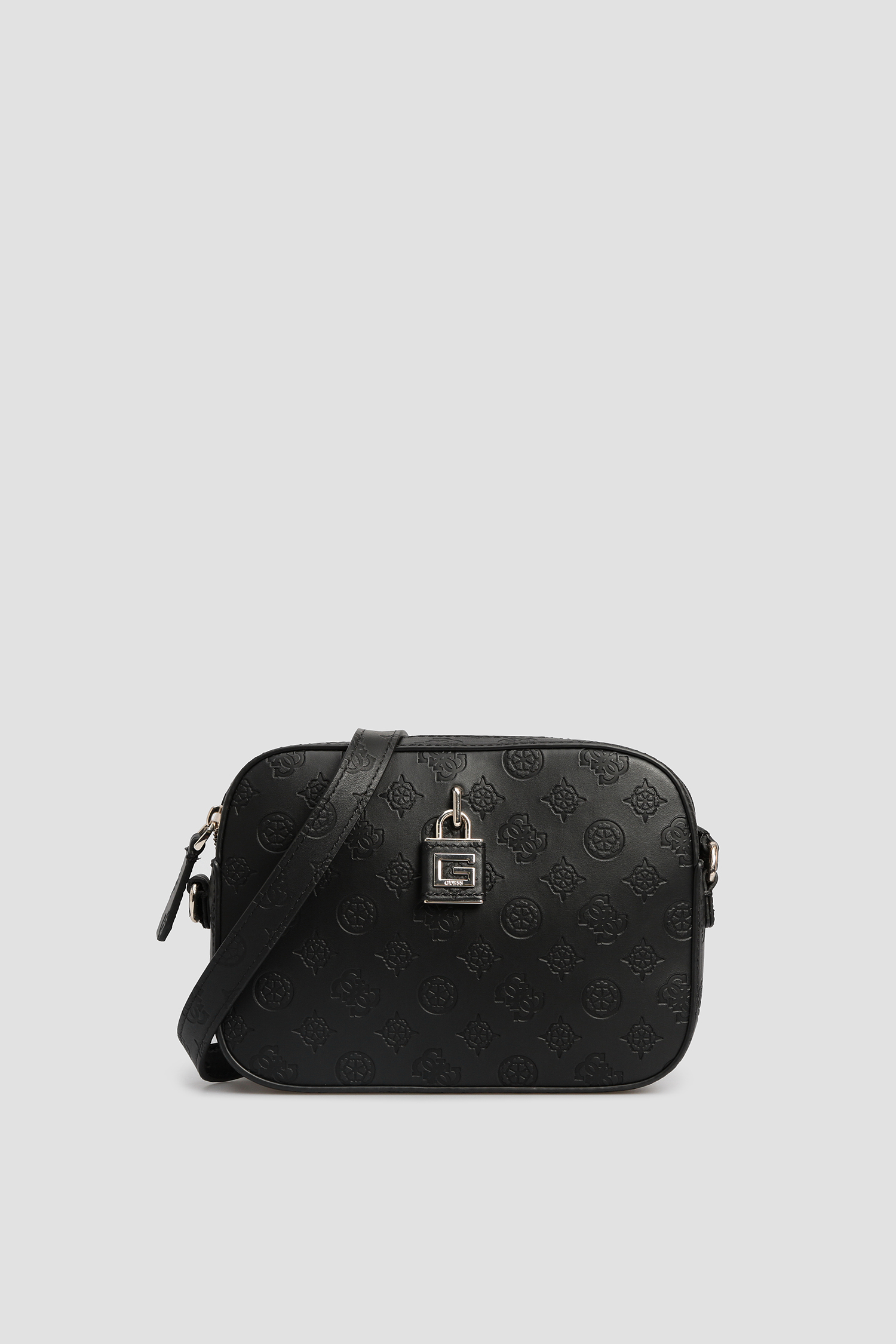 Черная сумка через плечо с узором для девушек Guess HWPI66.91120;BLA