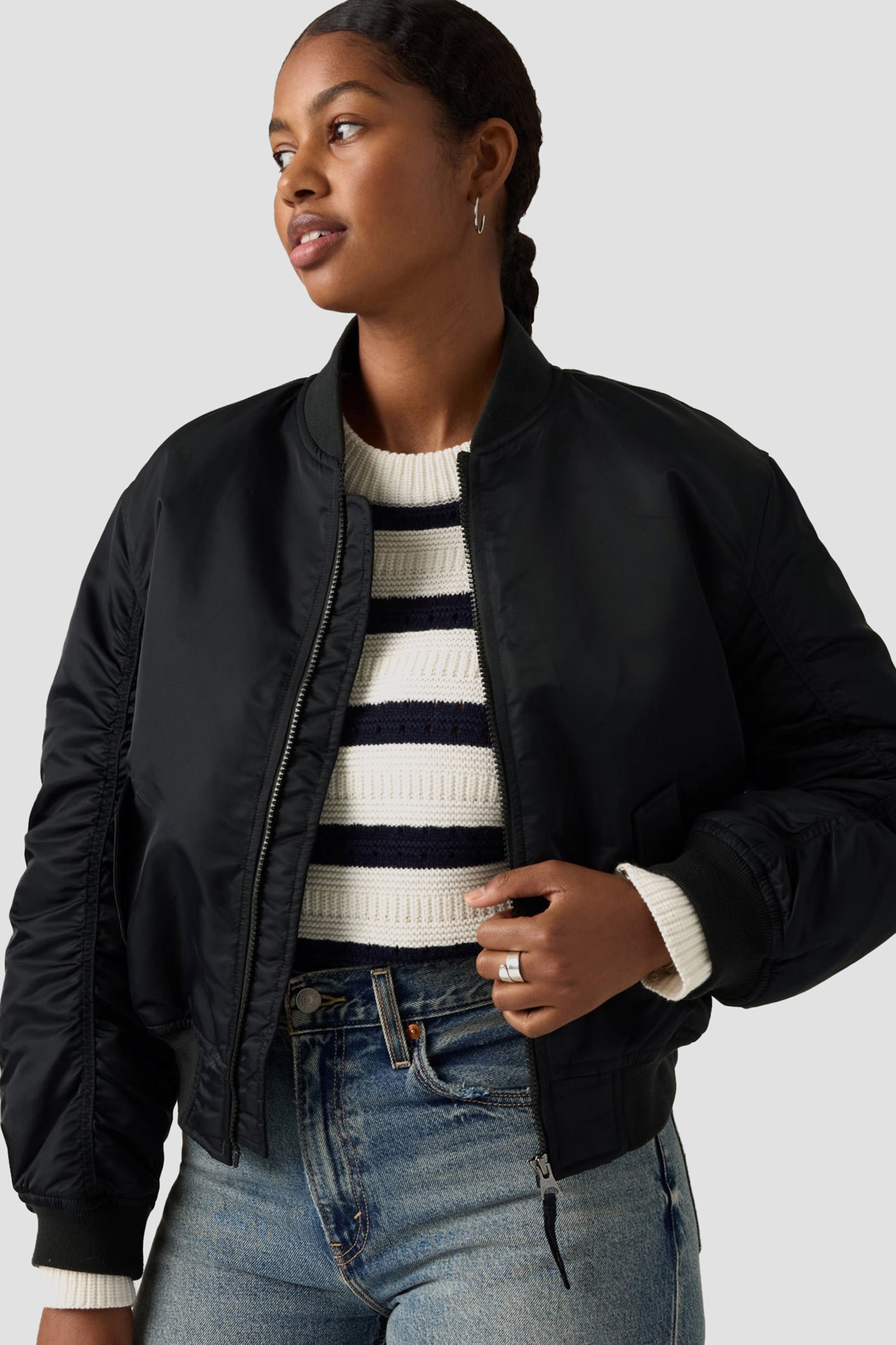 Женский черный бомбер Levi’s® 005AZ;0002