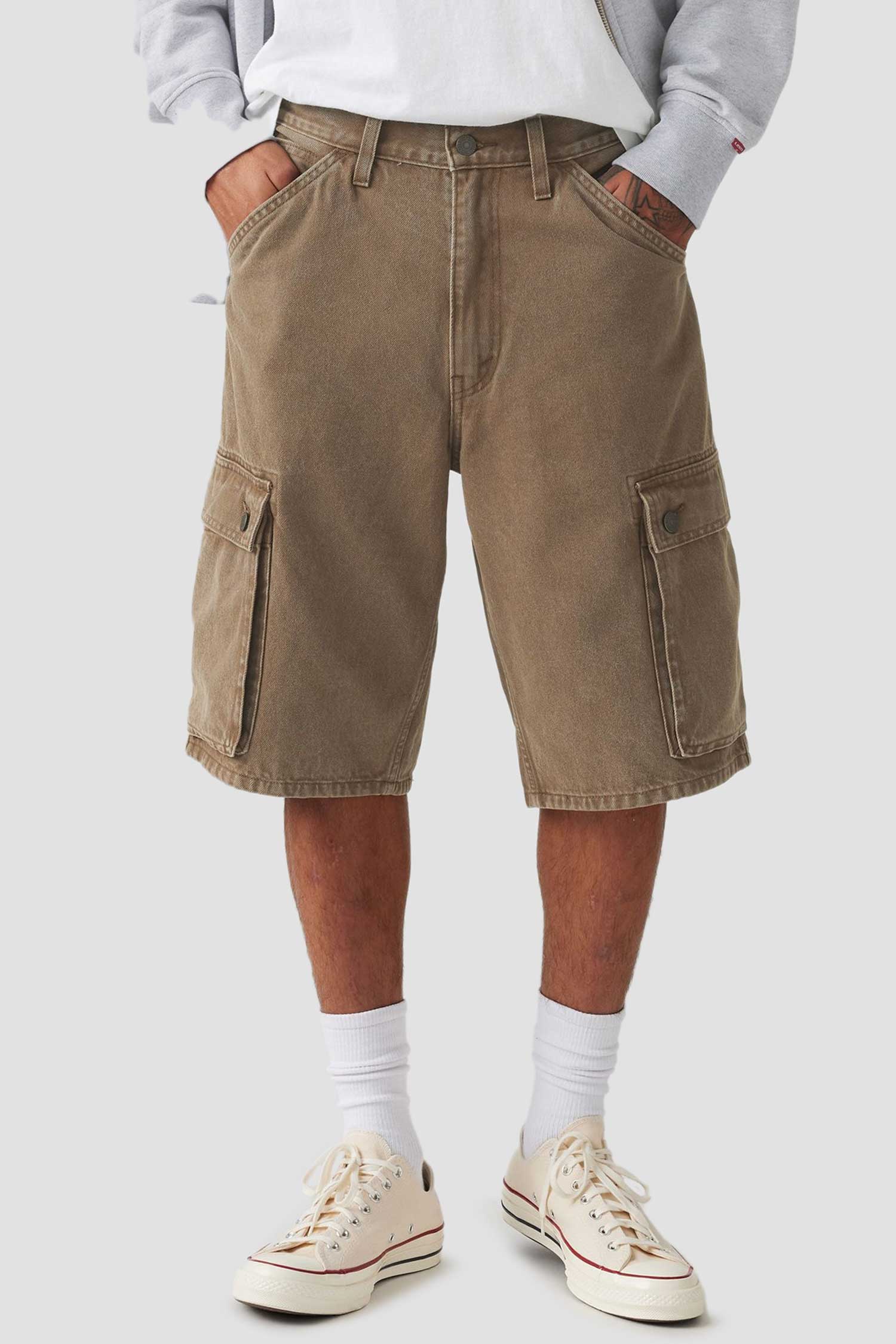 Мужские коричневые джинсовые шорты 478™ Baggy Cargo Levi’s® 001GU;0003
