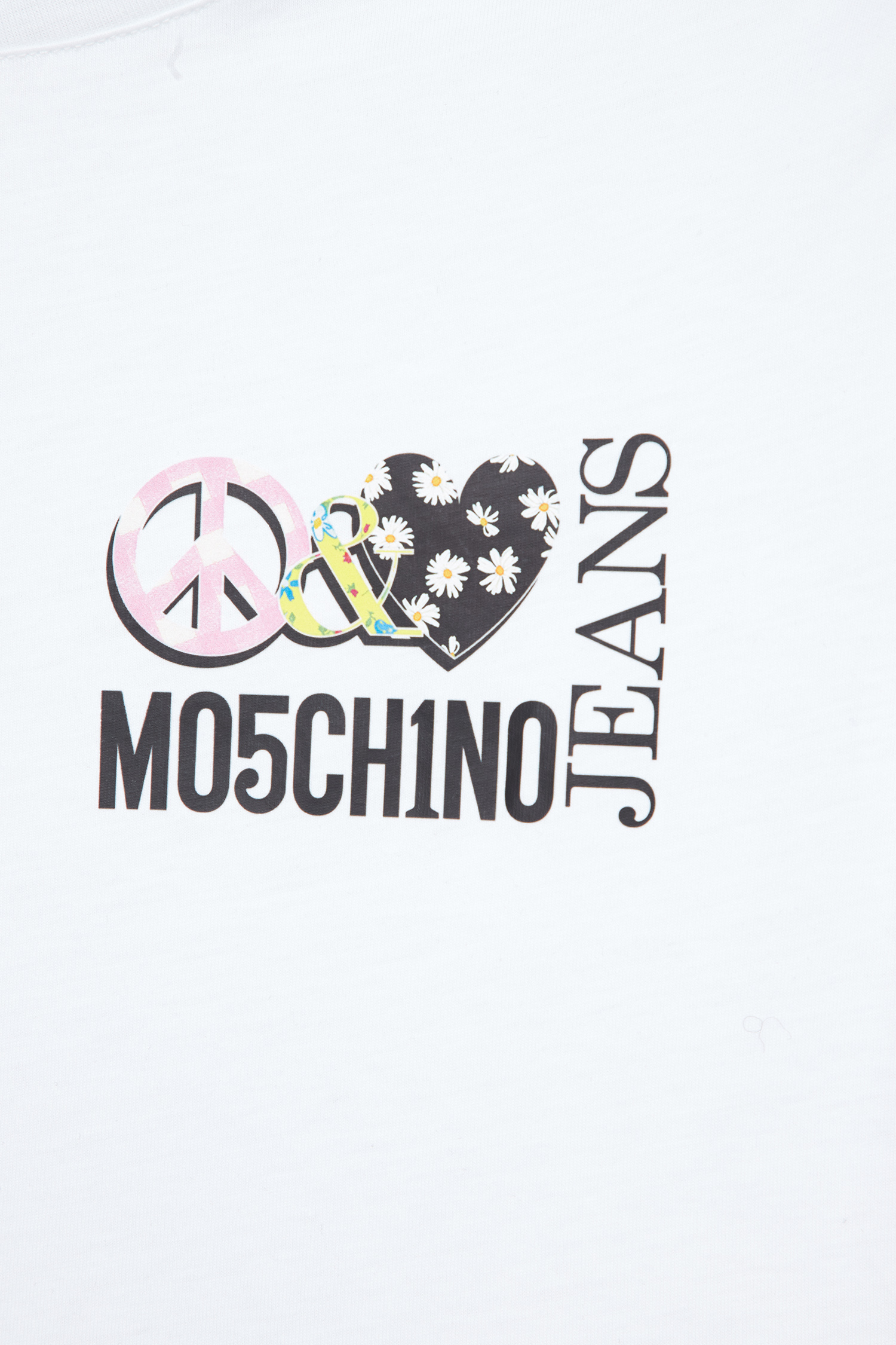 Женская белая футболка Moschino J0707.3762;3001