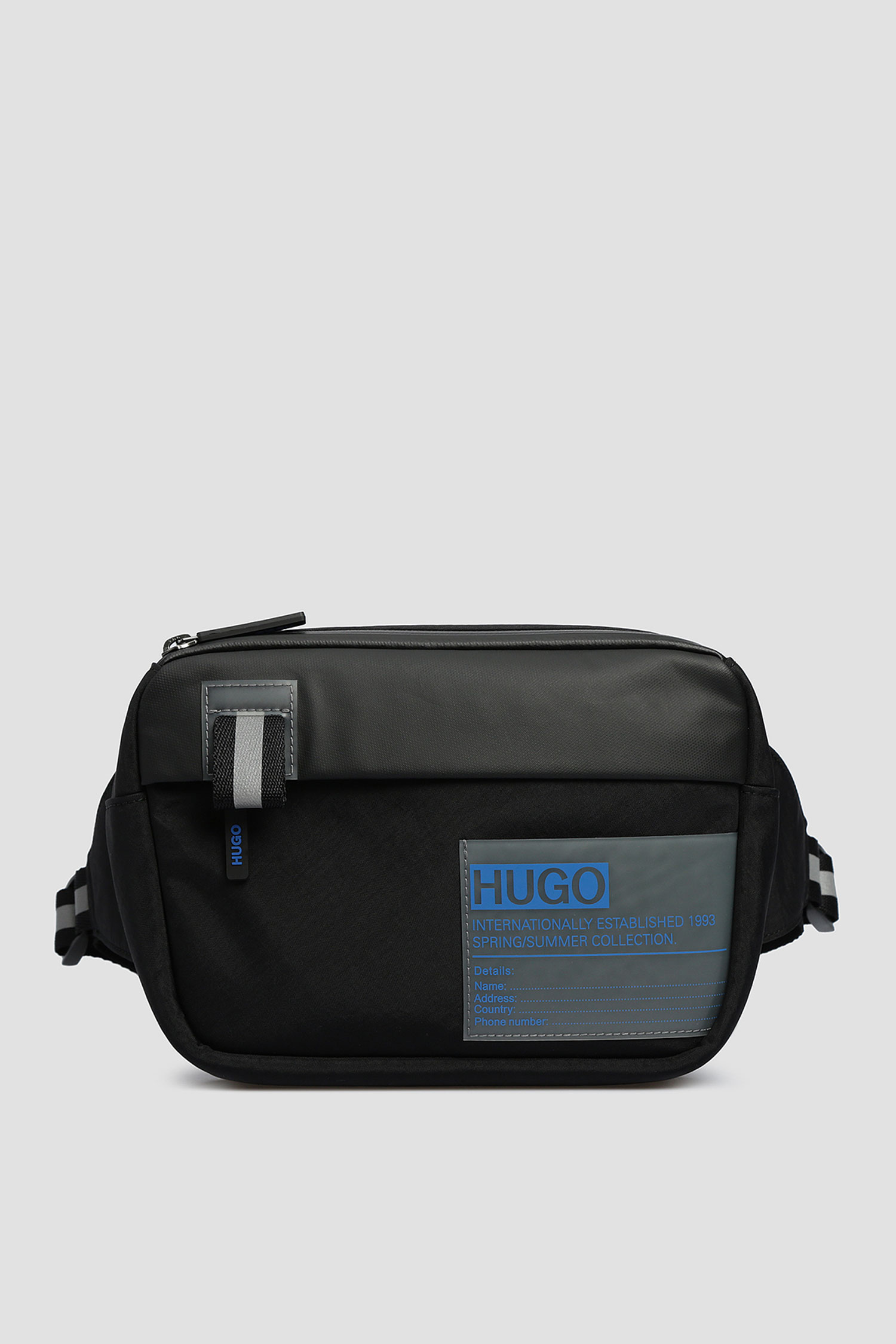 Мужская черная поясная сумка HUGO 50422657;001