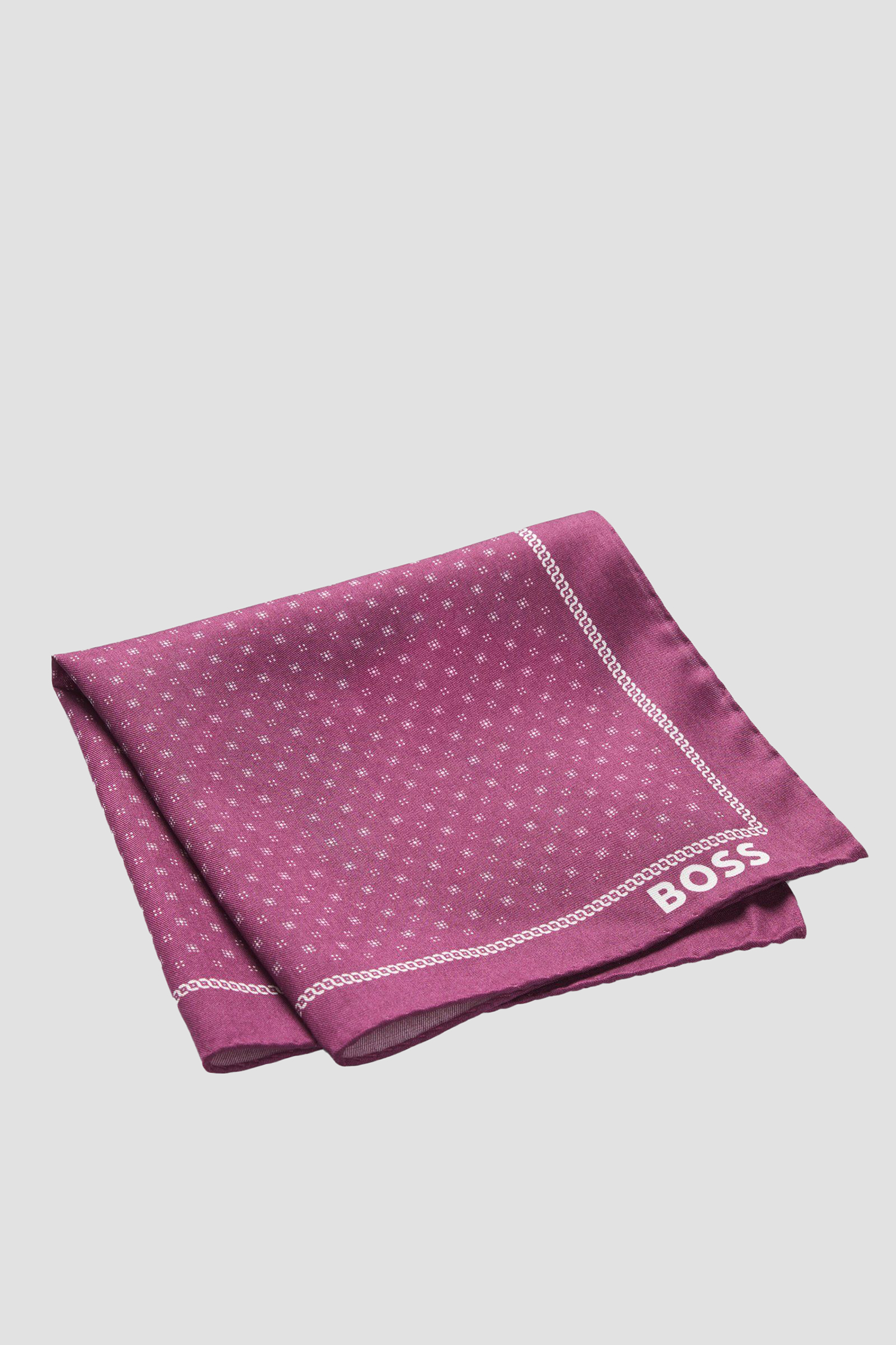 Мужской розовый платок с узором BOSS 50532788;651