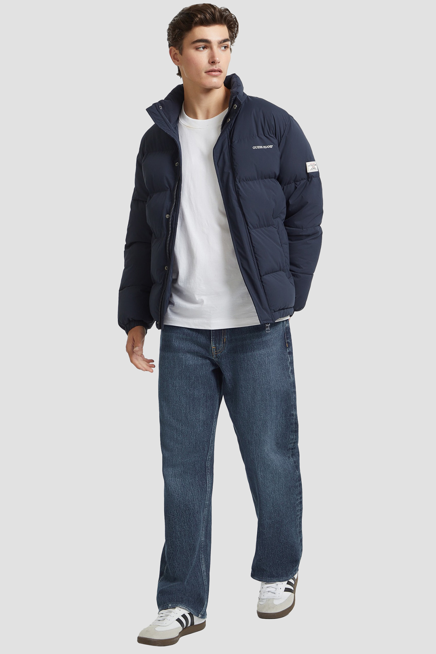Мужская темно-синяя куртка Guess Jeans M4BL20.WGII2;A71W