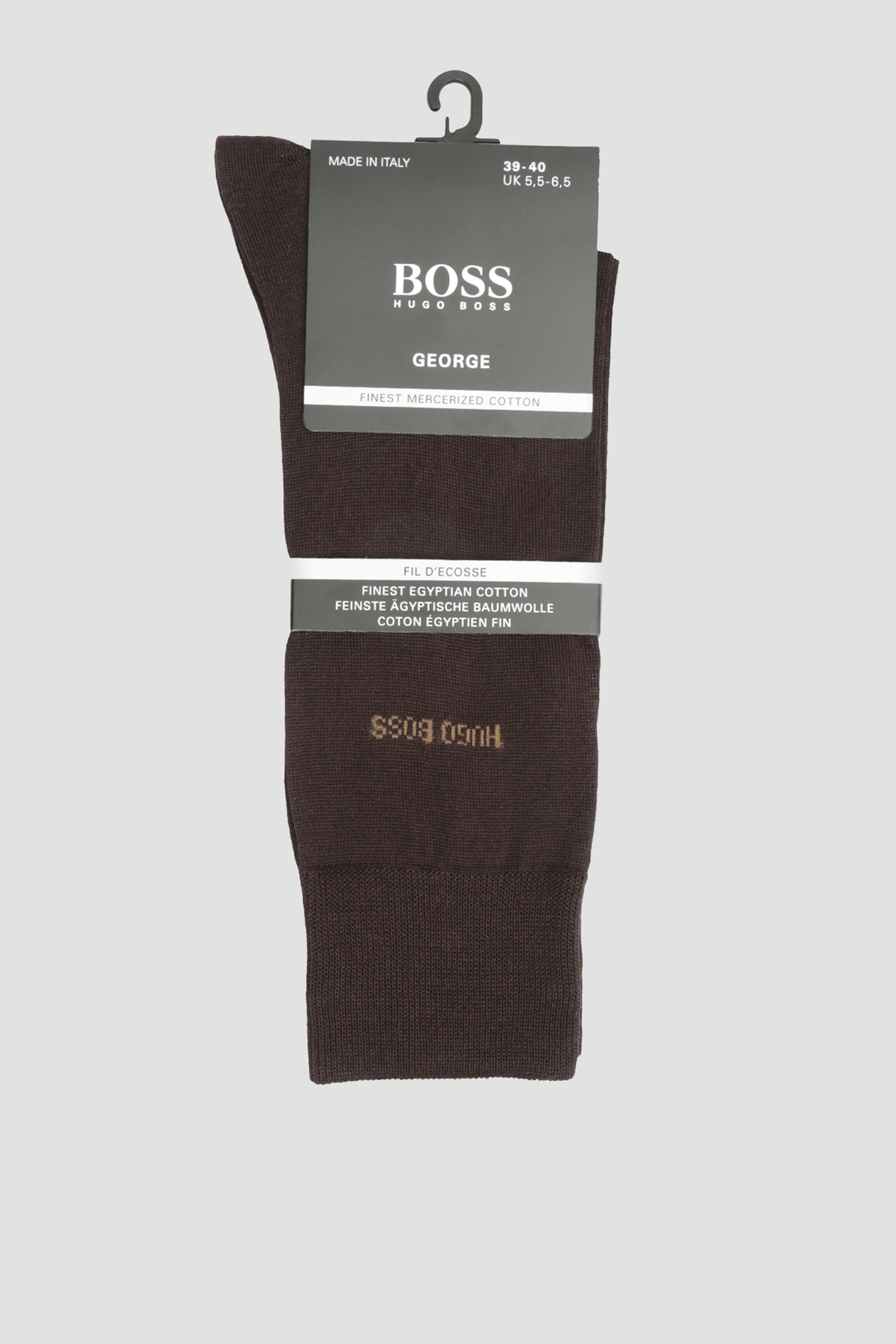 Мужские темно-коричневые носки BOSS 50388433;206