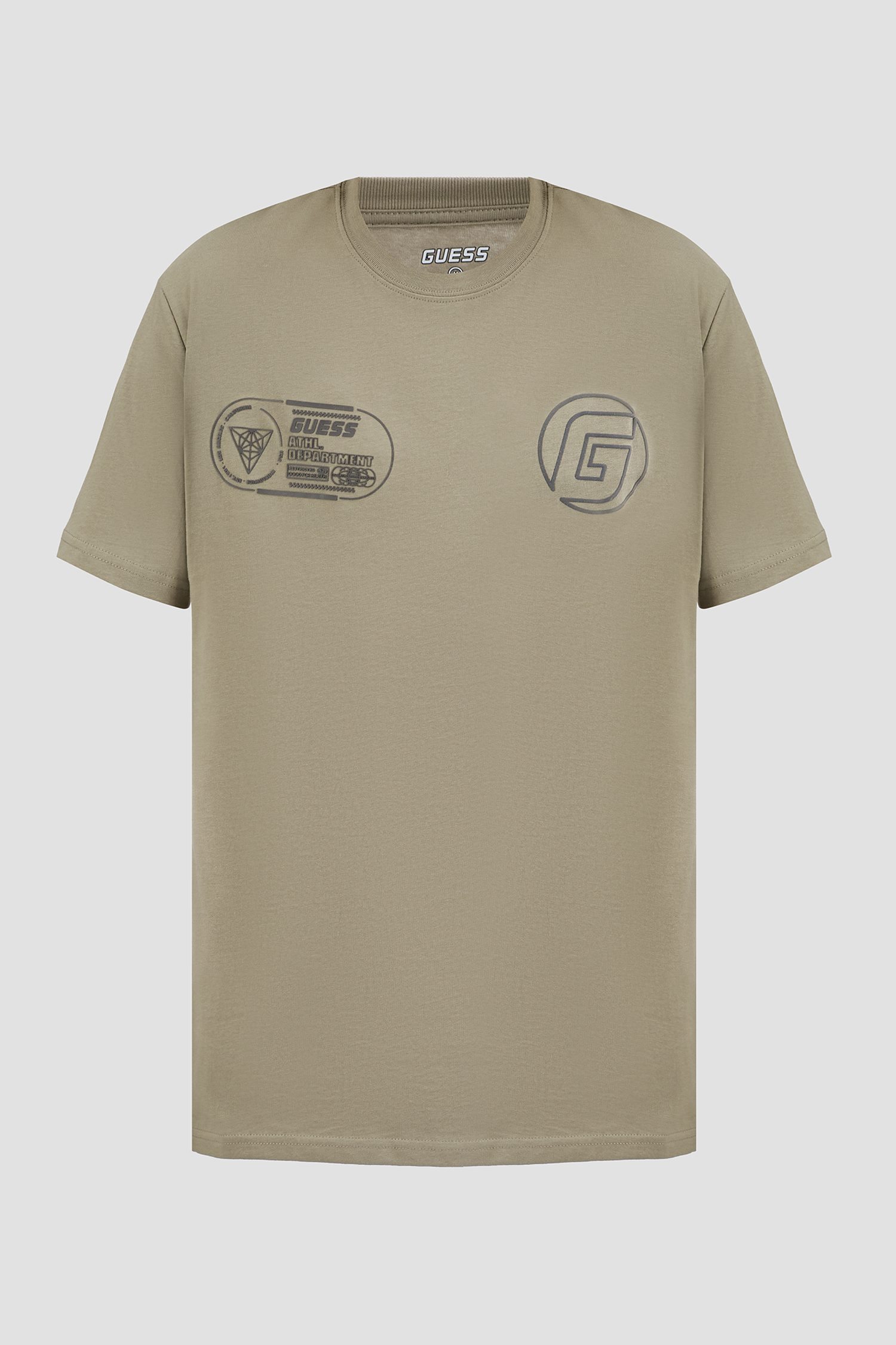 Мужская оливковая футболка Guess Z5RI05.I3Z14;G855