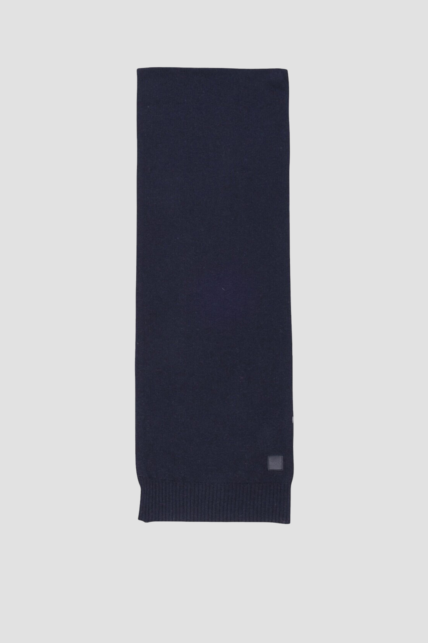 Мужской темно-синий шерстяной шарф BOSS 50522445;404