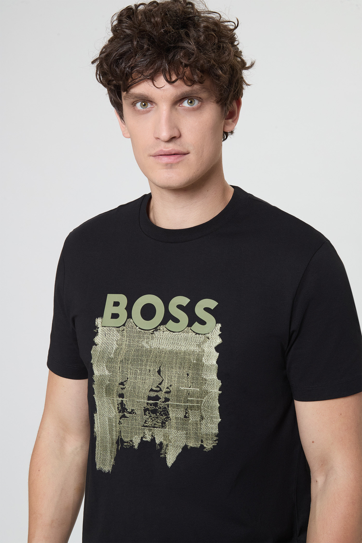 Мужская черная футболка BOSS 50543916;001