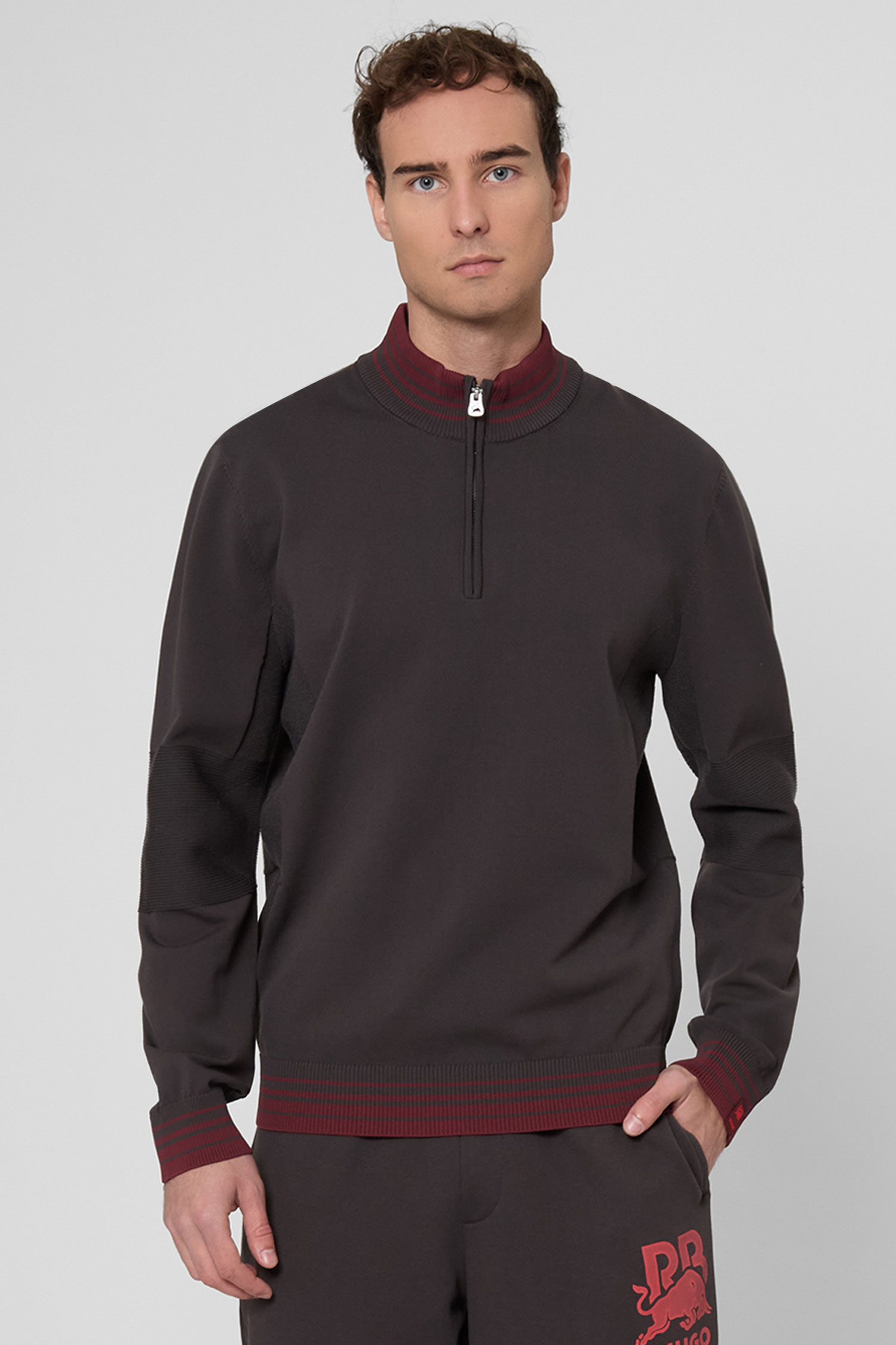 Мужская темно-серая кофта HUGO x RB HUGO 50551344;205