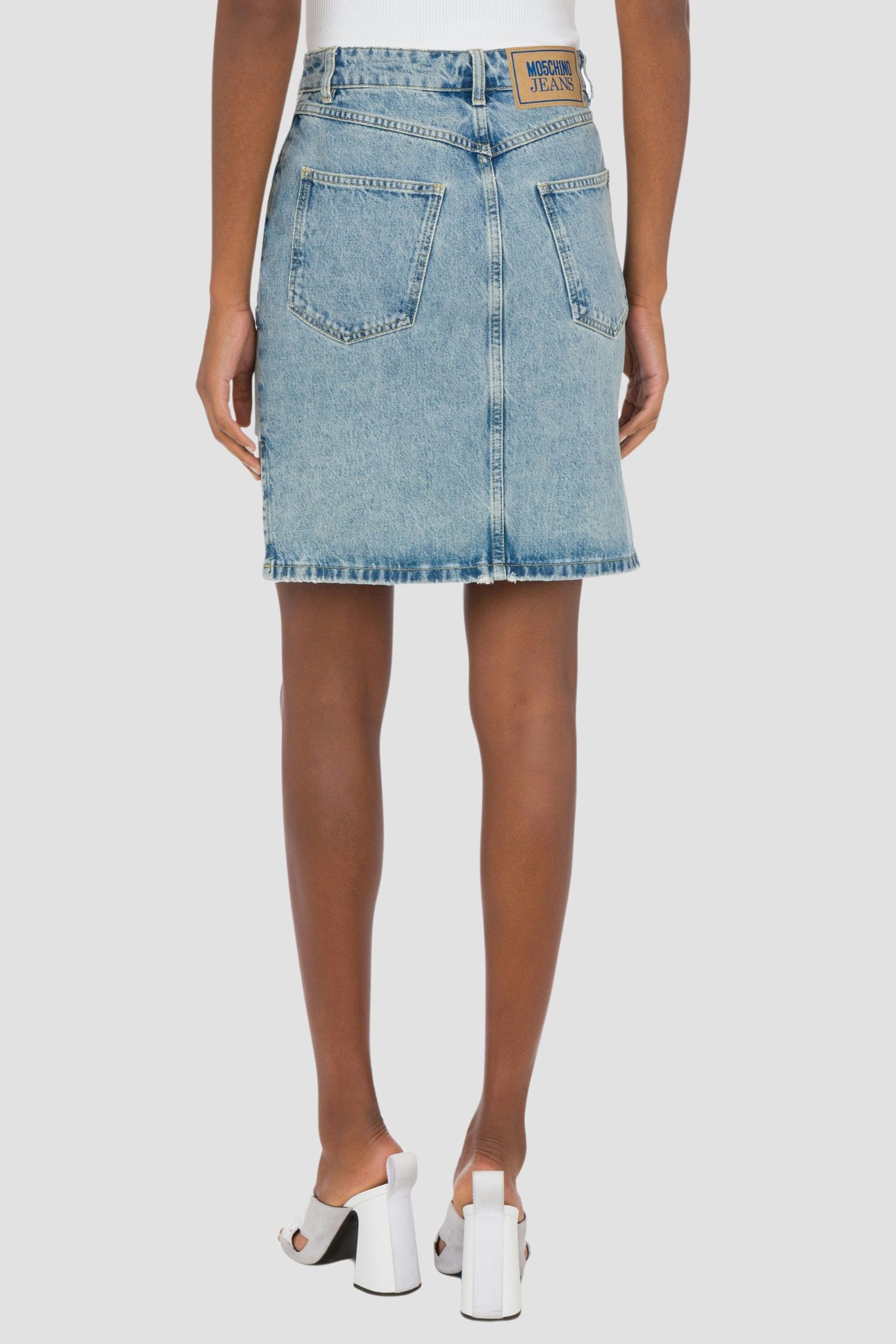 Женская голубая джинсовая юбка Moschino A0112.3217;1295