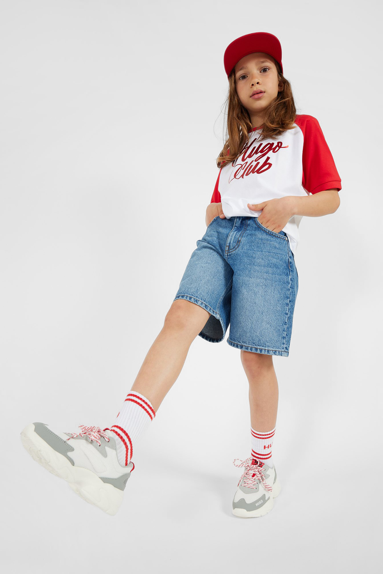 Детская белая футболка HUGO kids G00089;10P