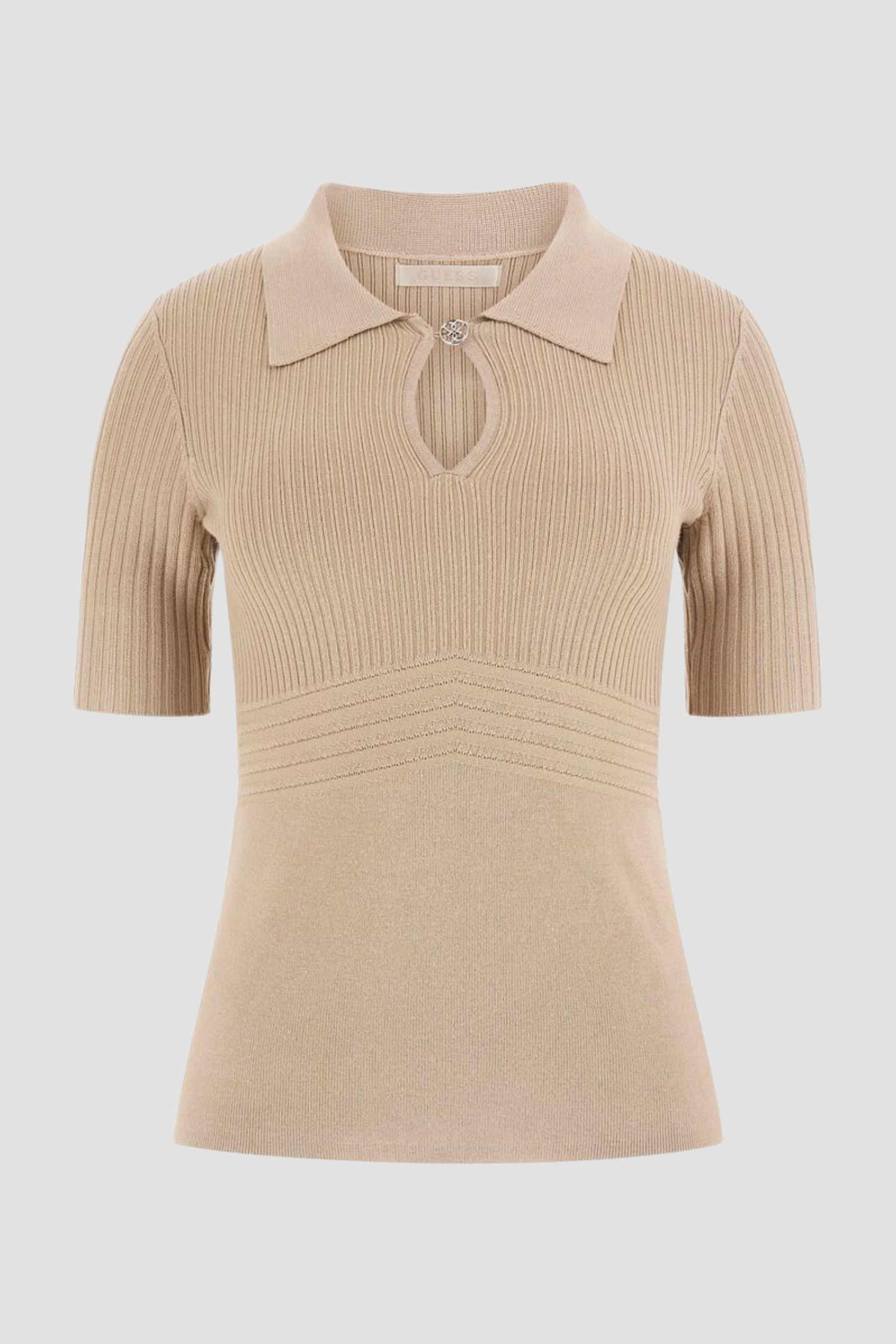 Жіноче бежеве поло Guess W5RR10.Z2Y72;G9N9