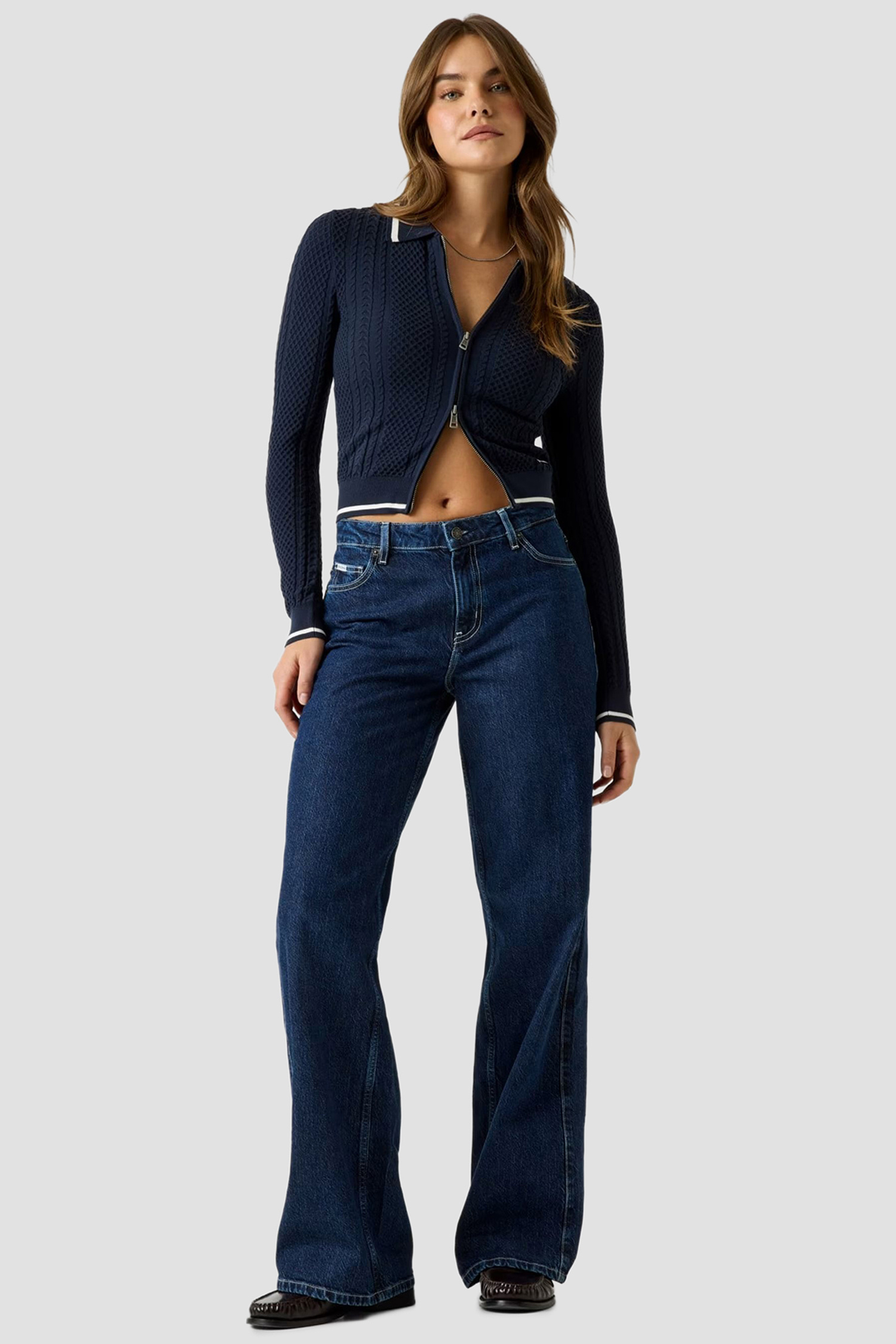 Женский темно-синий кардиган Guess Jeans W6YR03.Z0849;A71W