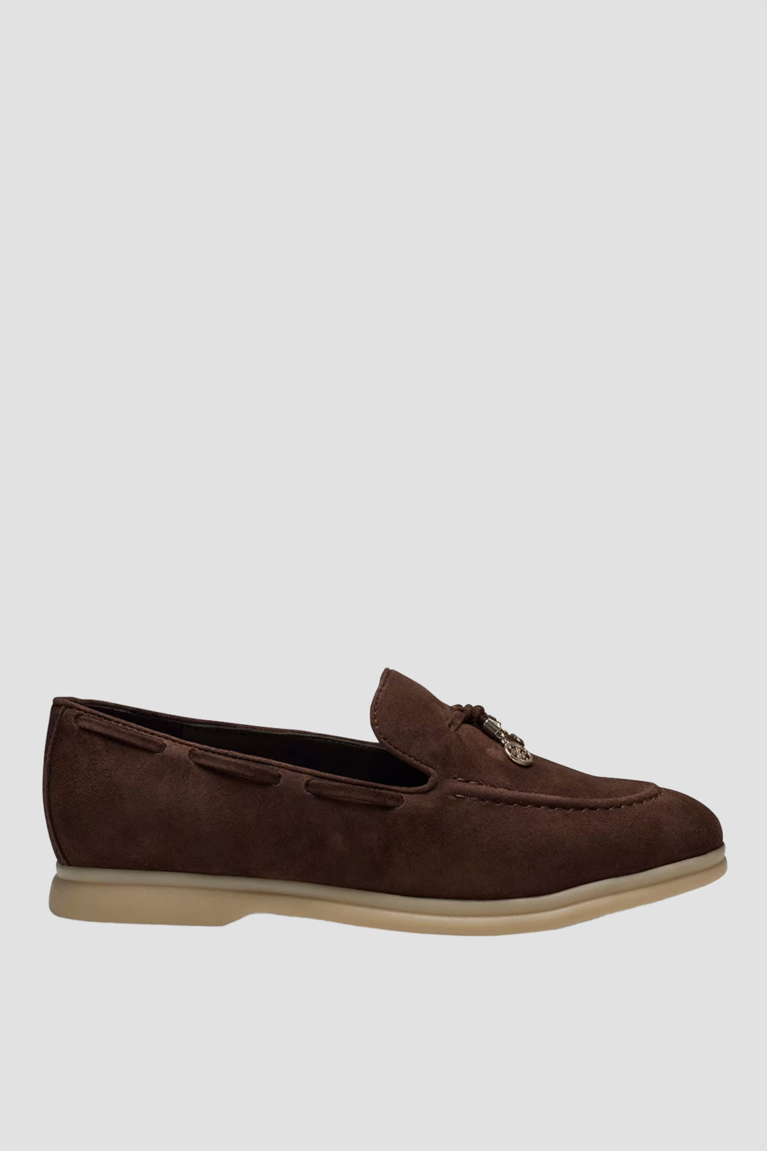 Жіночі коричневі замшеві лофери Guess FLTNAI.SUE14;BROWN