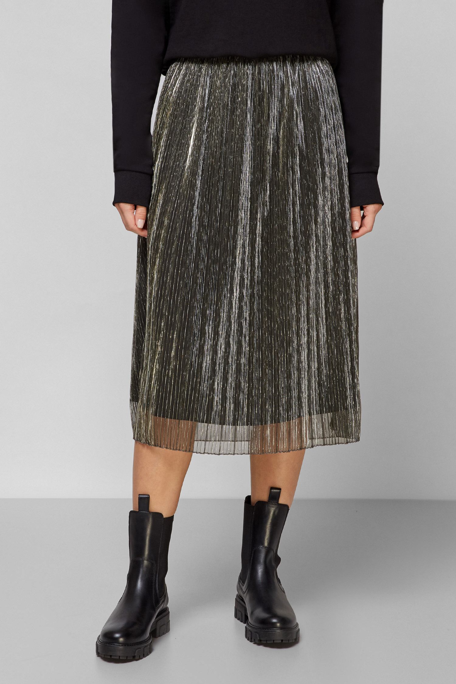 Женская серебристая юбка HUGO 50463799;966