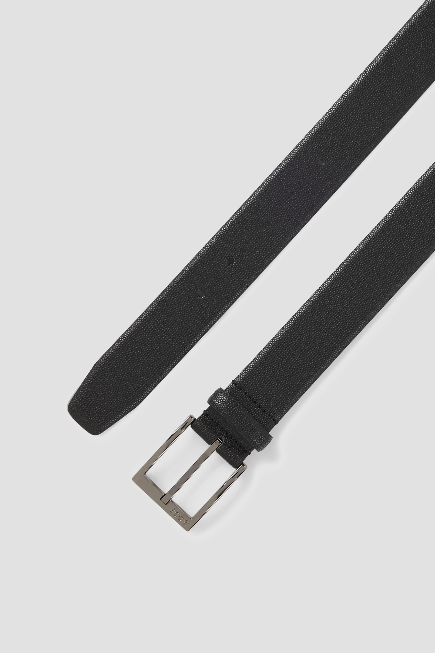 Чоловічий чорний шкіряний ремінь BOSS 50537168;001