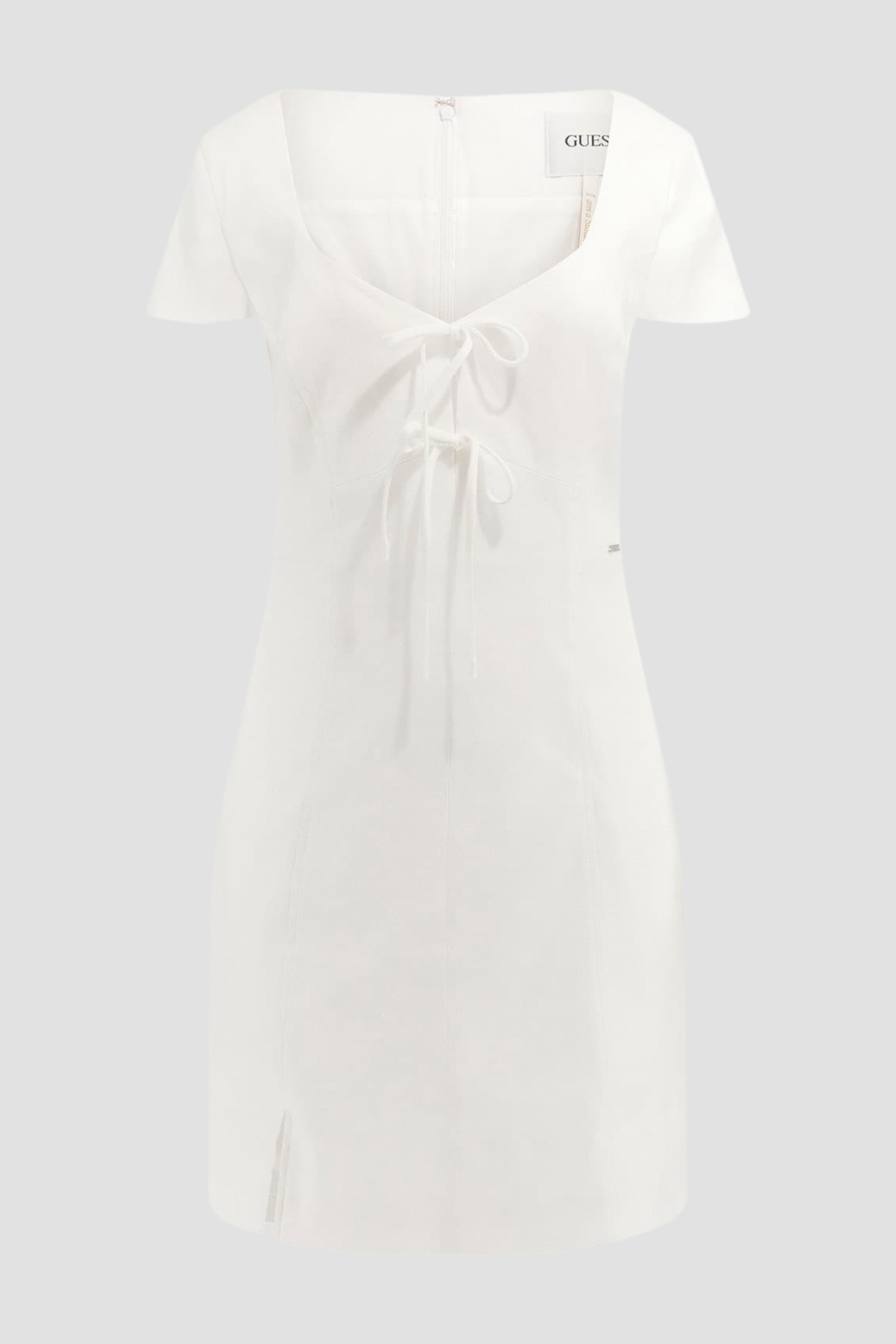 Женское белое льняное платье Guess W5GK41.WH5L2;G011