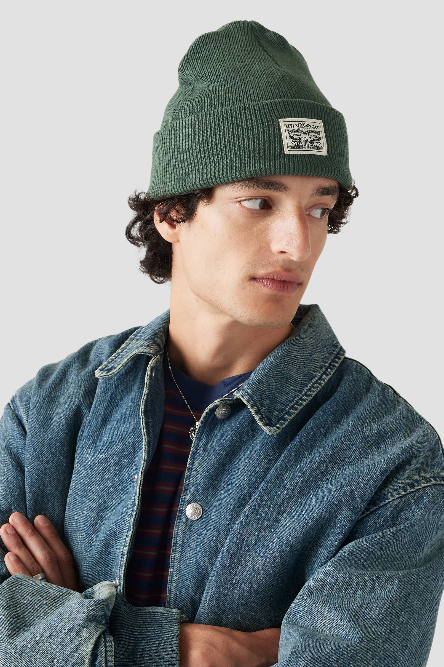 Чоловіча темно-зелена шапка Levi’s® 000J4;0007