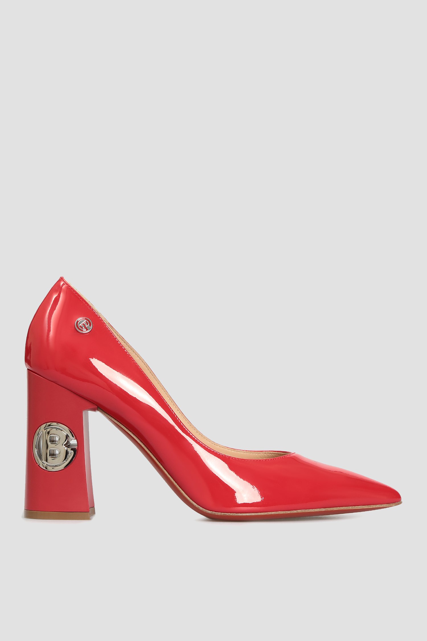 Жіночі червоні шкіряні туфлі Baldinini 055421;91