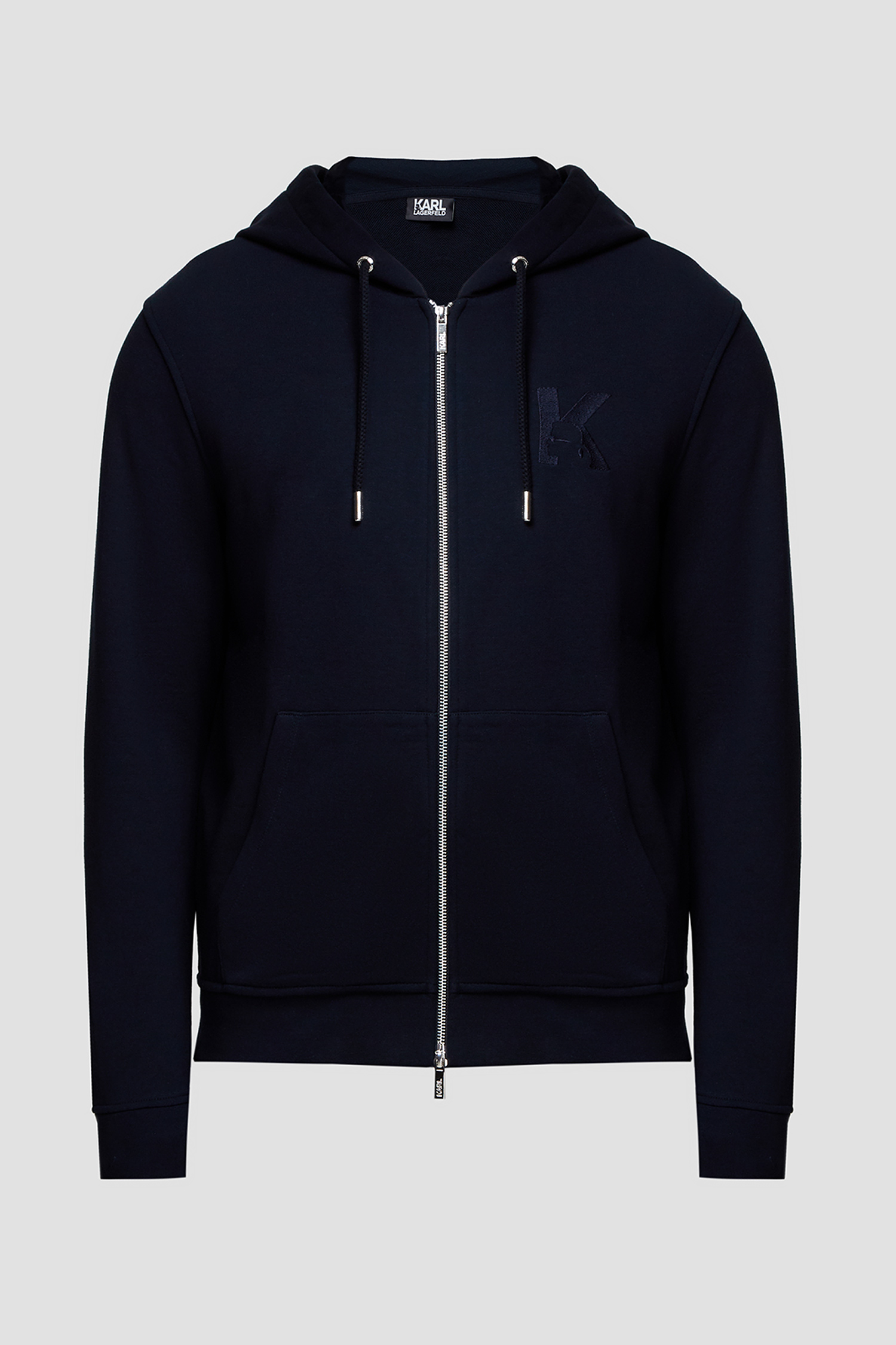 Чоловіча темно-синя кофта на блискавці Karl Lagerfeld 500900.705892;690