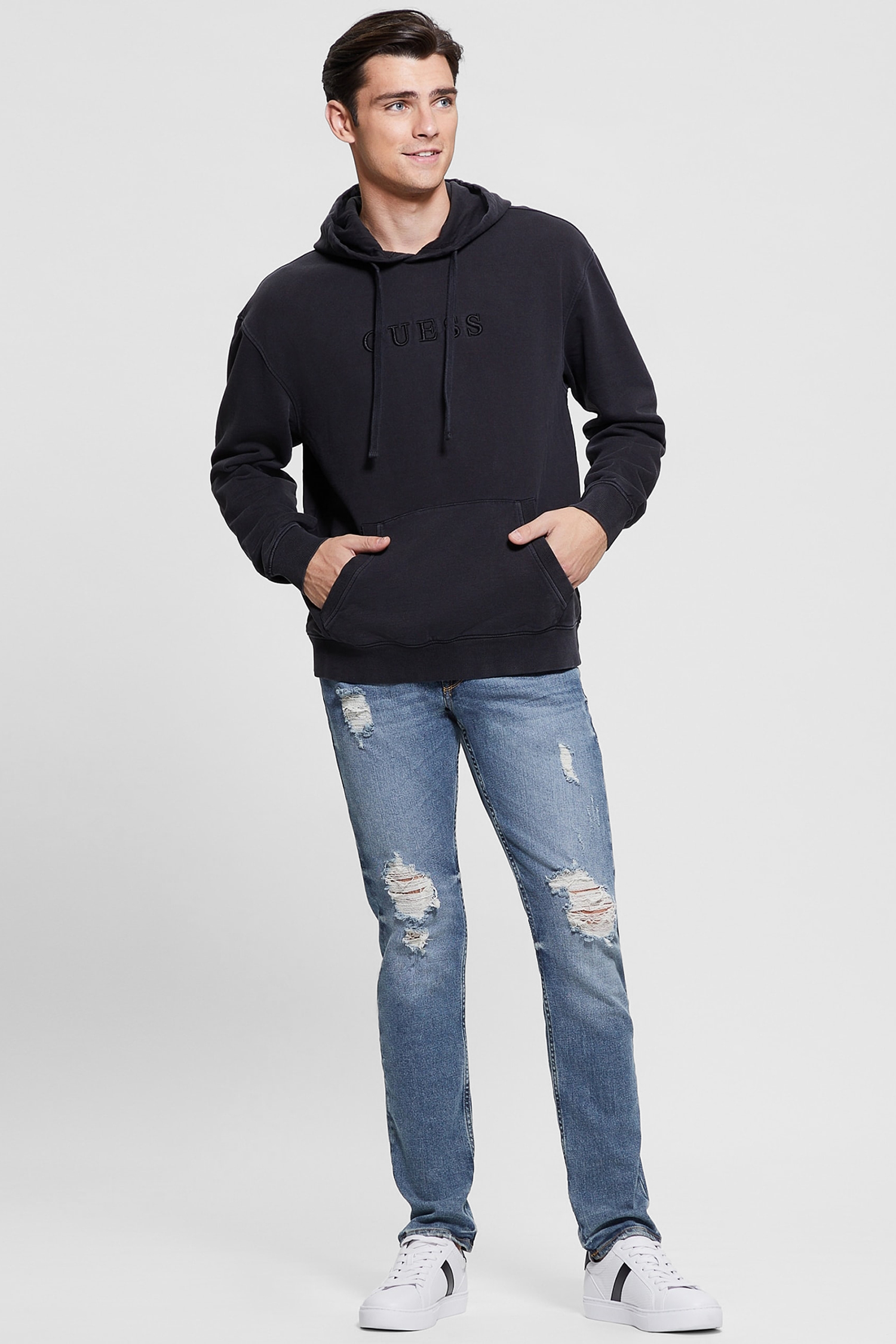 Чоловіче чорне худі Guess M4RQ33.K9YI1;JTMU