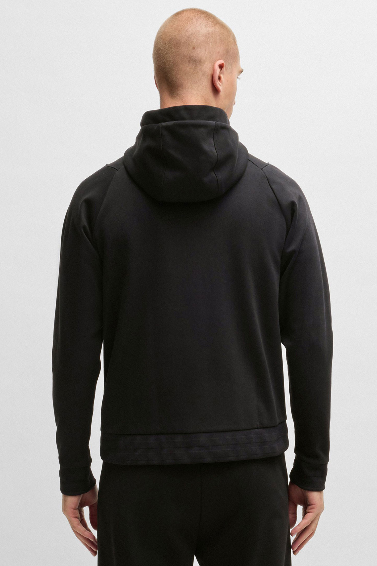 Чоловіча чорна кофта на блискавці BOSS 50530969;001