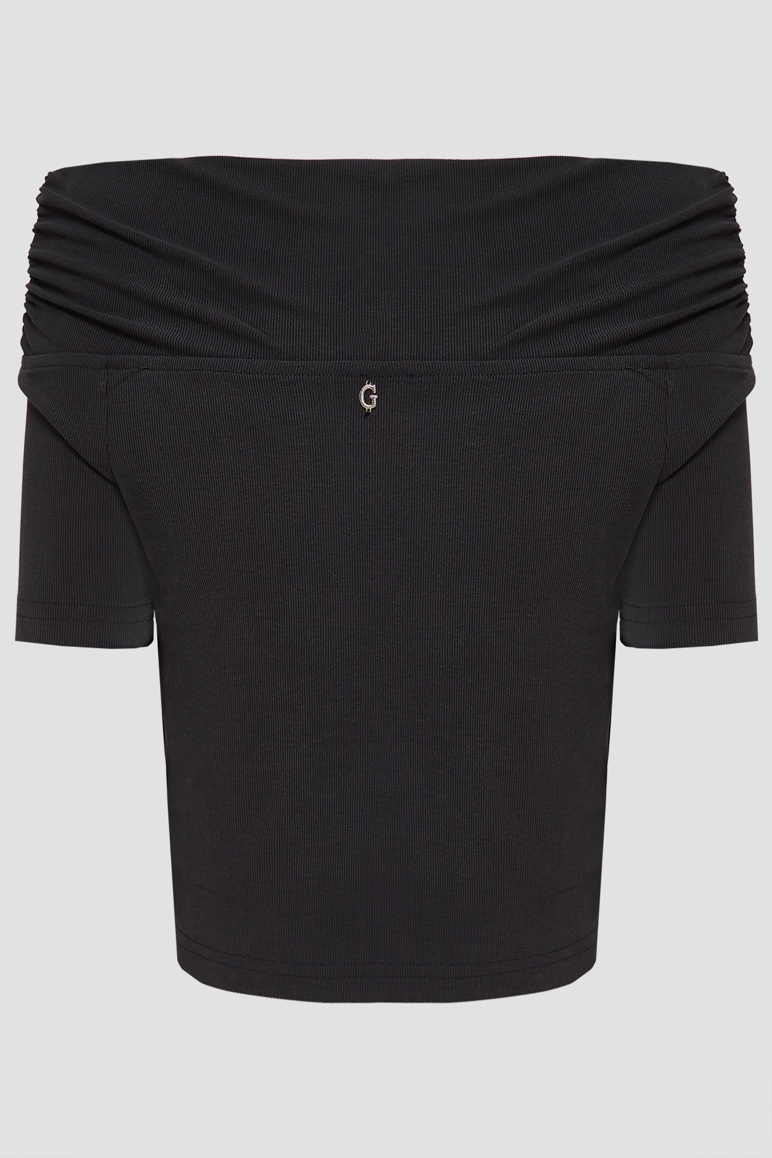 Жіночий чорний топ Guess W6GP12.K2935;JBLK