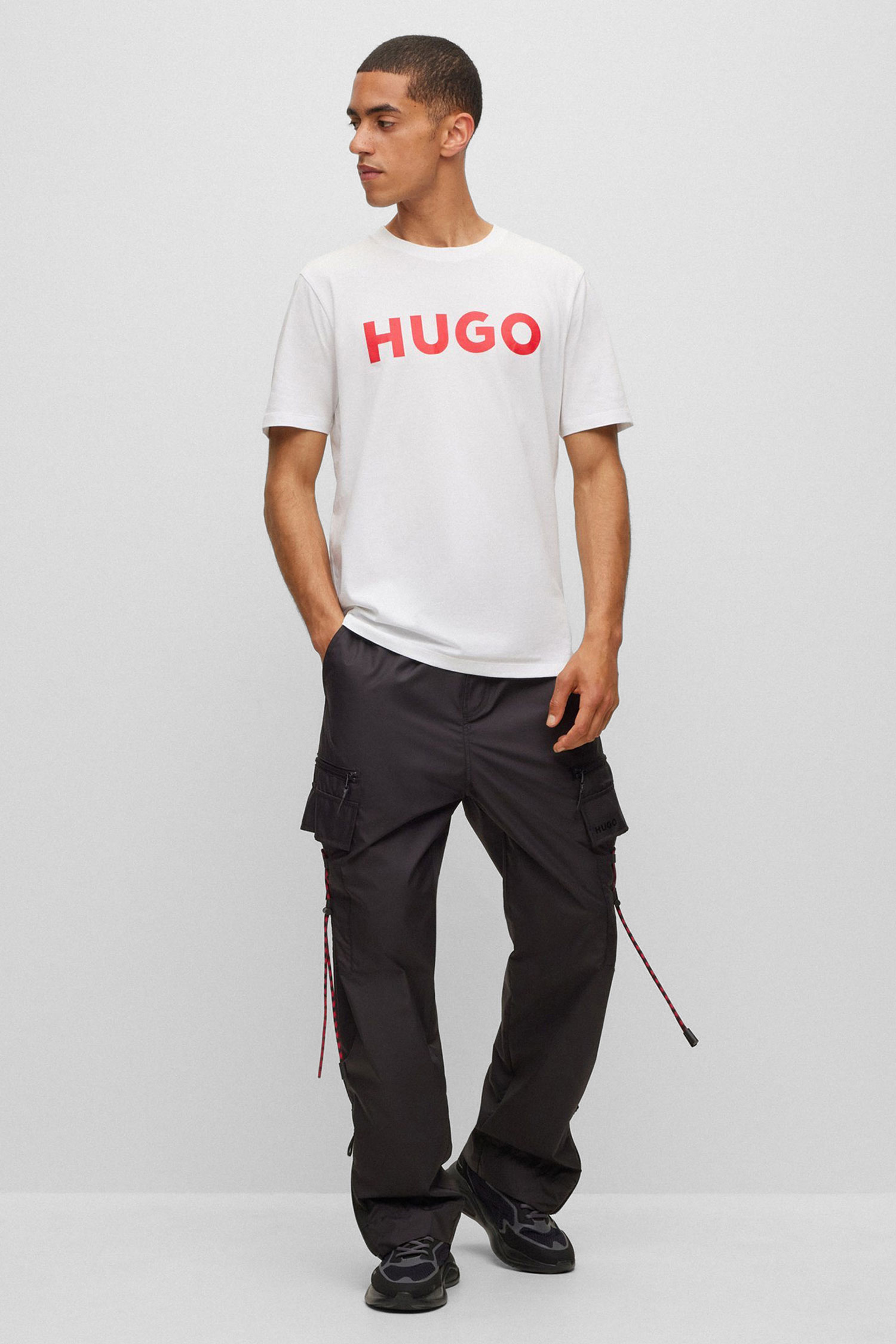 Чоловіча біла футболка HUGO 50467556;100