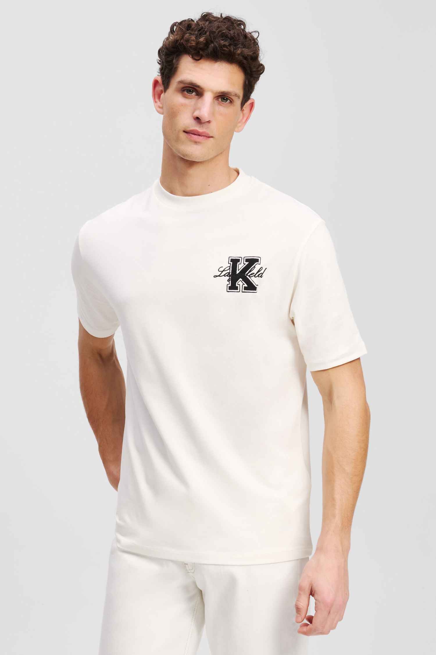 Мужская белая футболка Karl Lagerfeld 552221.755148;60