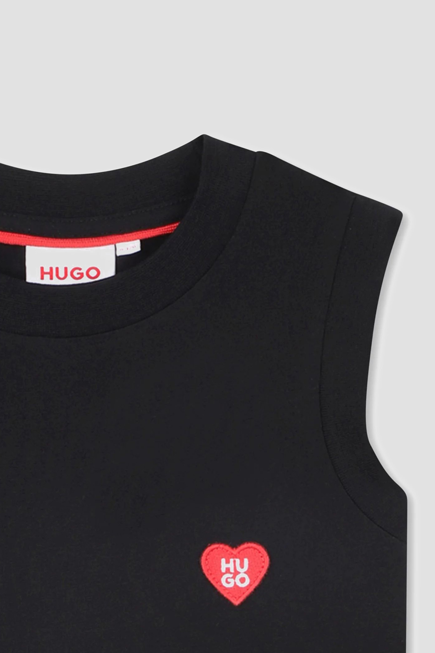 Детское черное платье HUGO kids G00984;C09B