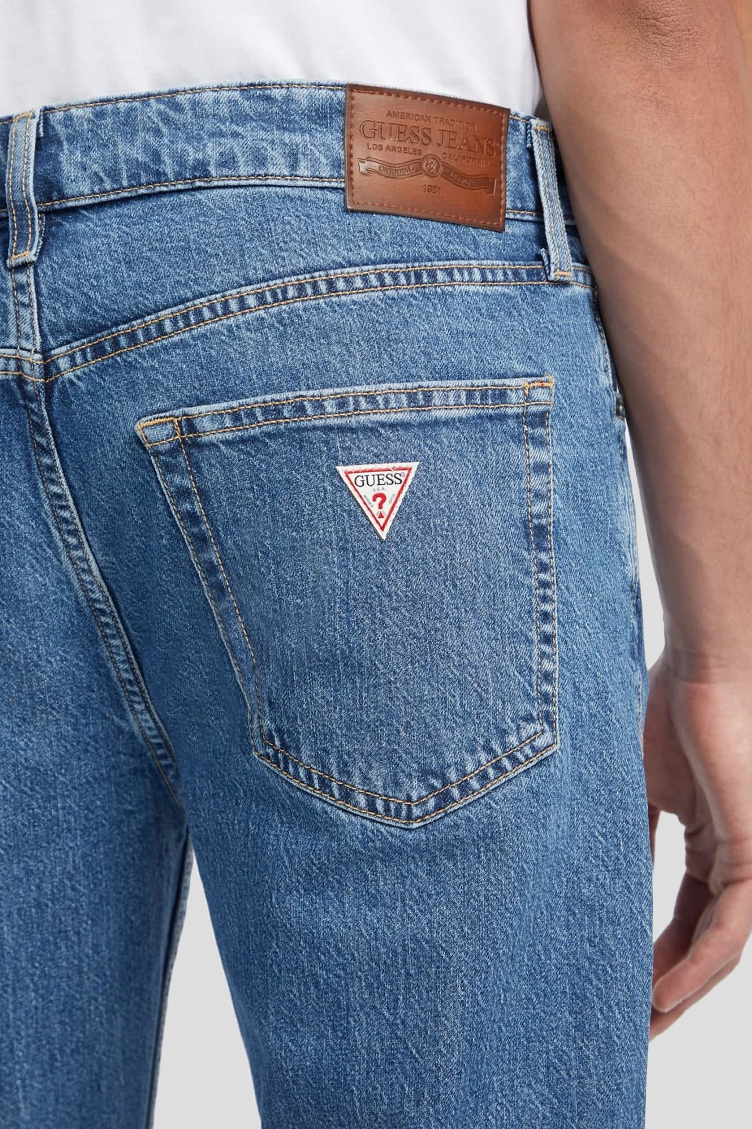 Мужские синие джинсы Guess Jeans M4YA1B.D5DO2;GAM1