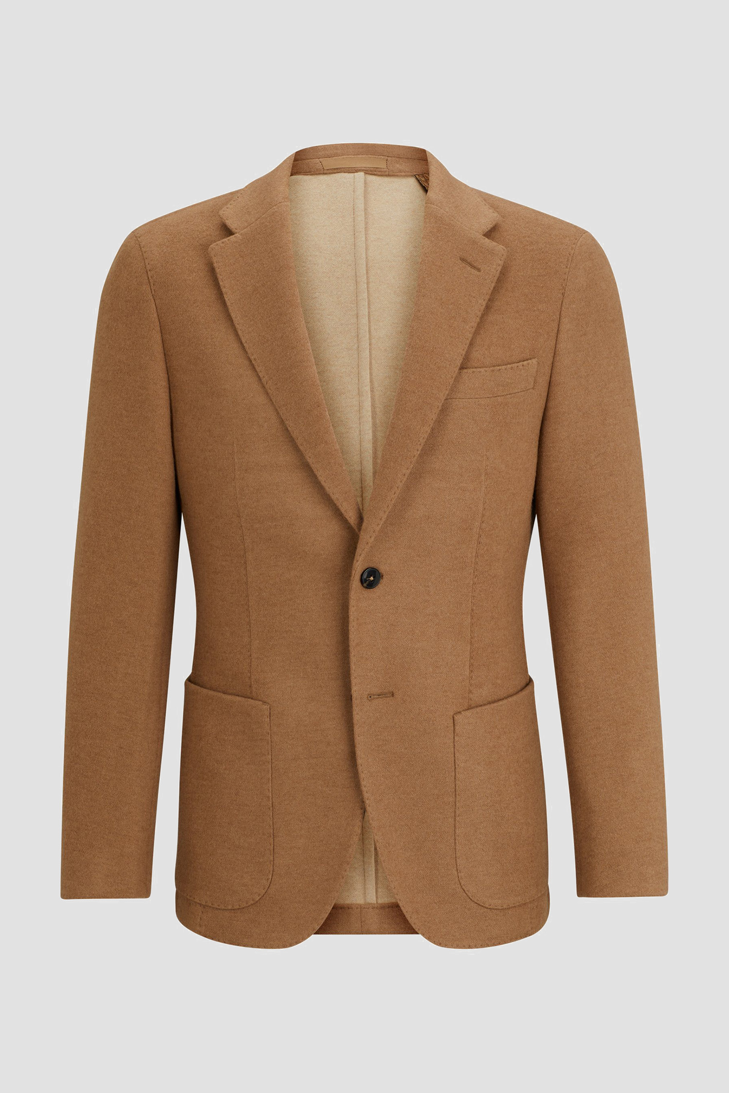 Мужской бежевый шерстяной блейзер BOSS 50502375;260